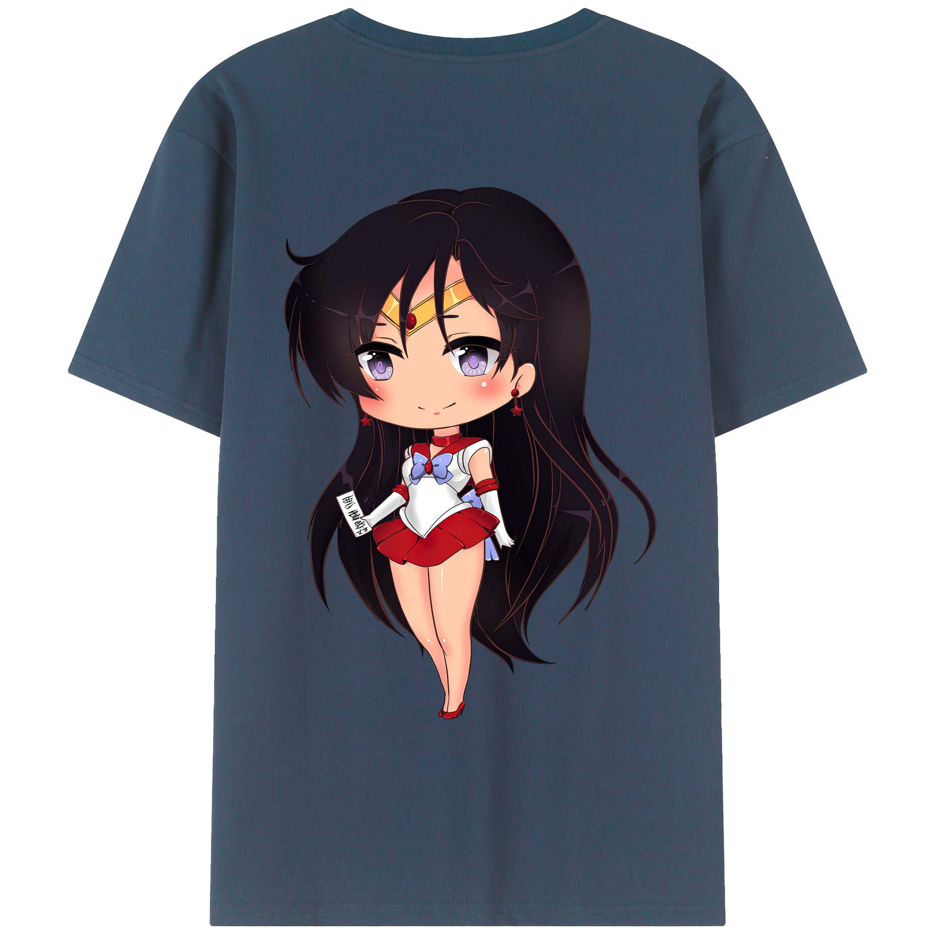 （画像用） 美少女戦士セーラームーン 火野レイ ひの レイ Sailor Moon Hino Rei （セーラーマーズ,Sailor Mars） レディース半袖Tシャツ(バックプリント)