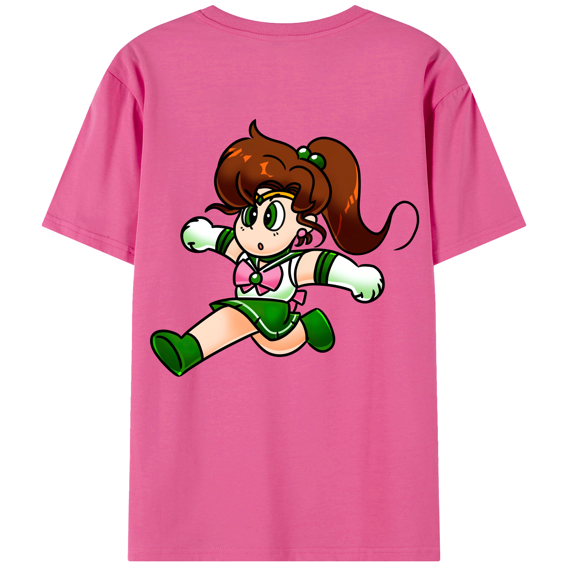（画像用） 美少女戦士セーラームーン 木野 まこと きの まこと Sailor Moon Kino Makoto （セーラージュピター；Sailor Jupiter） レディース半袖Tシャツ(バックプリント)