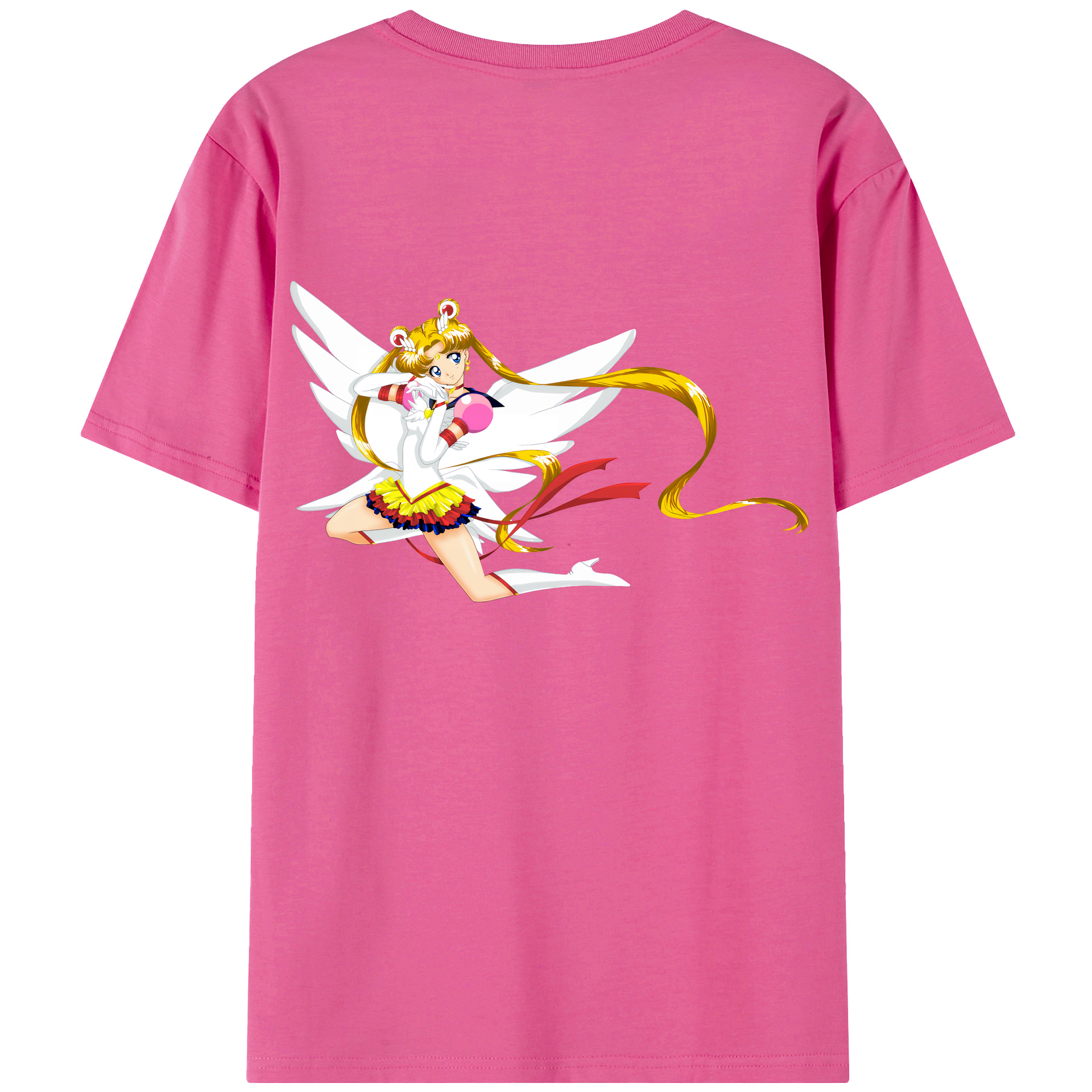 （画像用） 美少女戦士セーラームーン 月野 うさぎ つきの うさぎ Sailor Moon Tsukino Usagi レディース半袖Tシャツ(バックプリント)