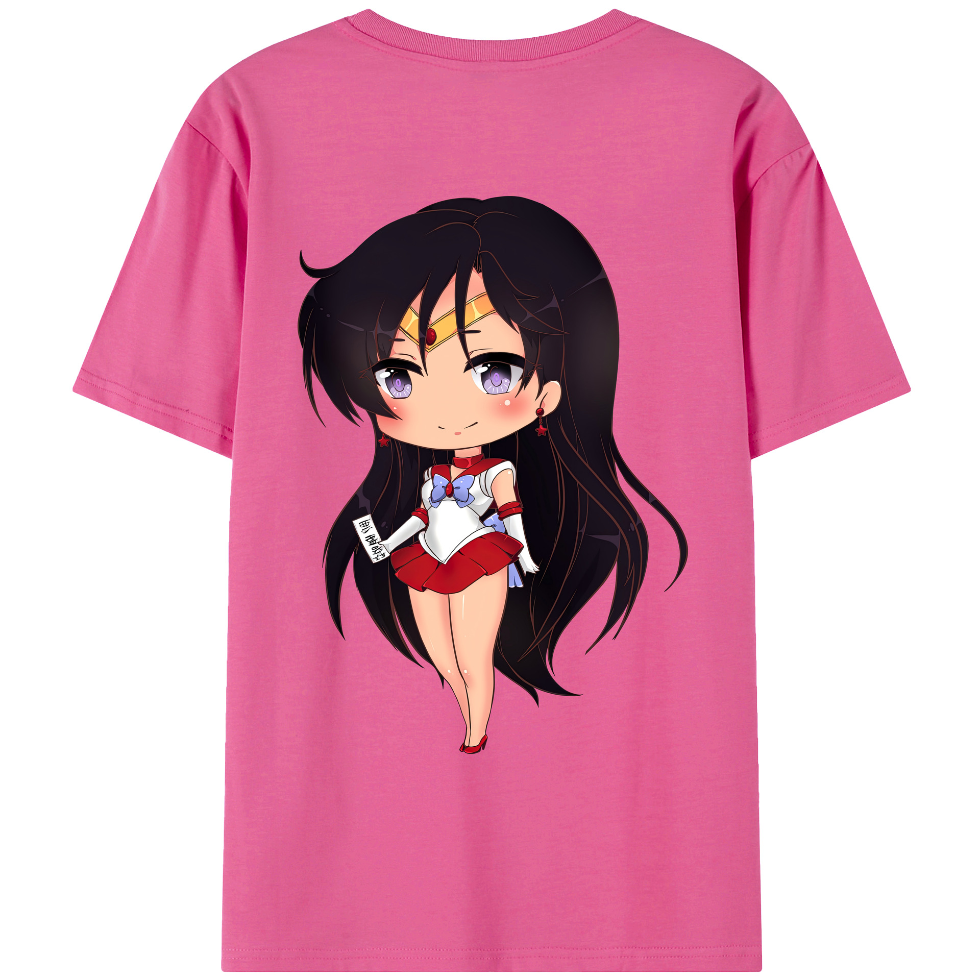 （画像用） 美少女戦士セーラームーン 火野レイ ひの レイ Sailor Moon Hino Rei （セーラーマーズ,Sailor Mars） レディース半袖Tシャツ(バックプリント)