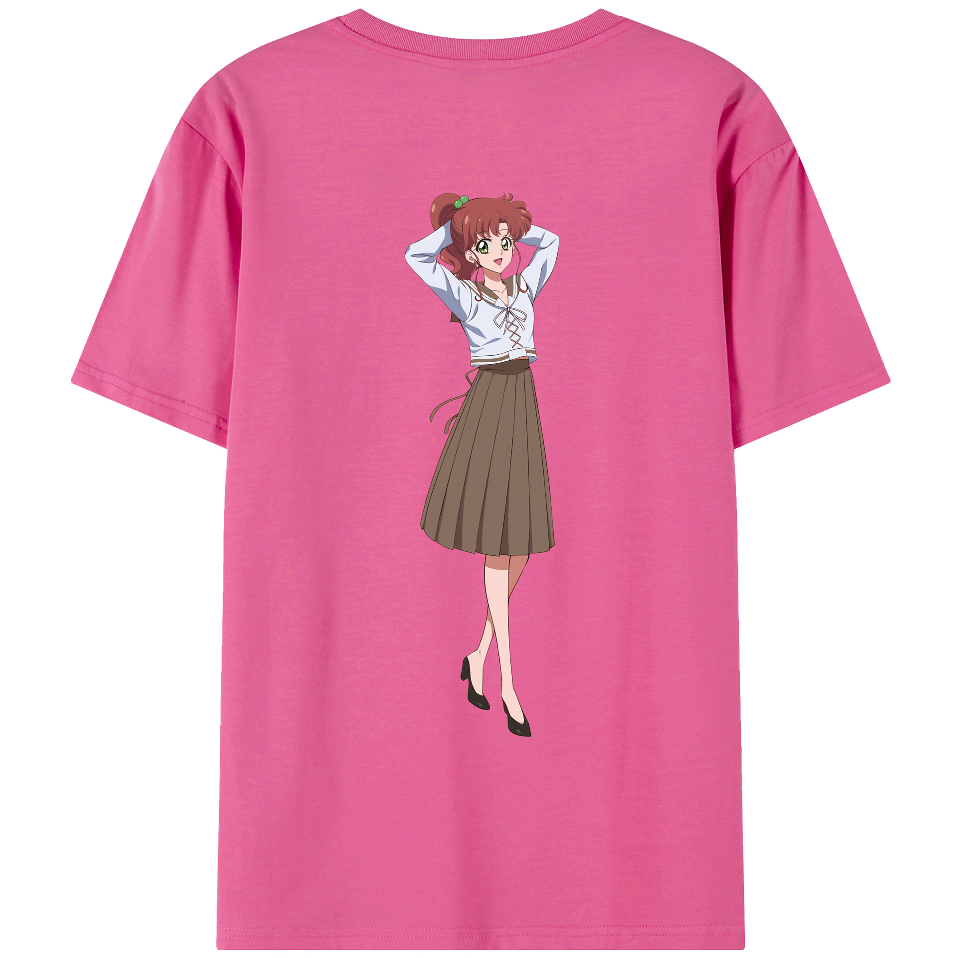 （画像用） 美少女戦士セーラームーン 木野 まこと きの まこと Sailor Moon Kino Makoto （セーラージュピター；Sailor Jupiter） レディース半袖Tシャツ(バックプリント)