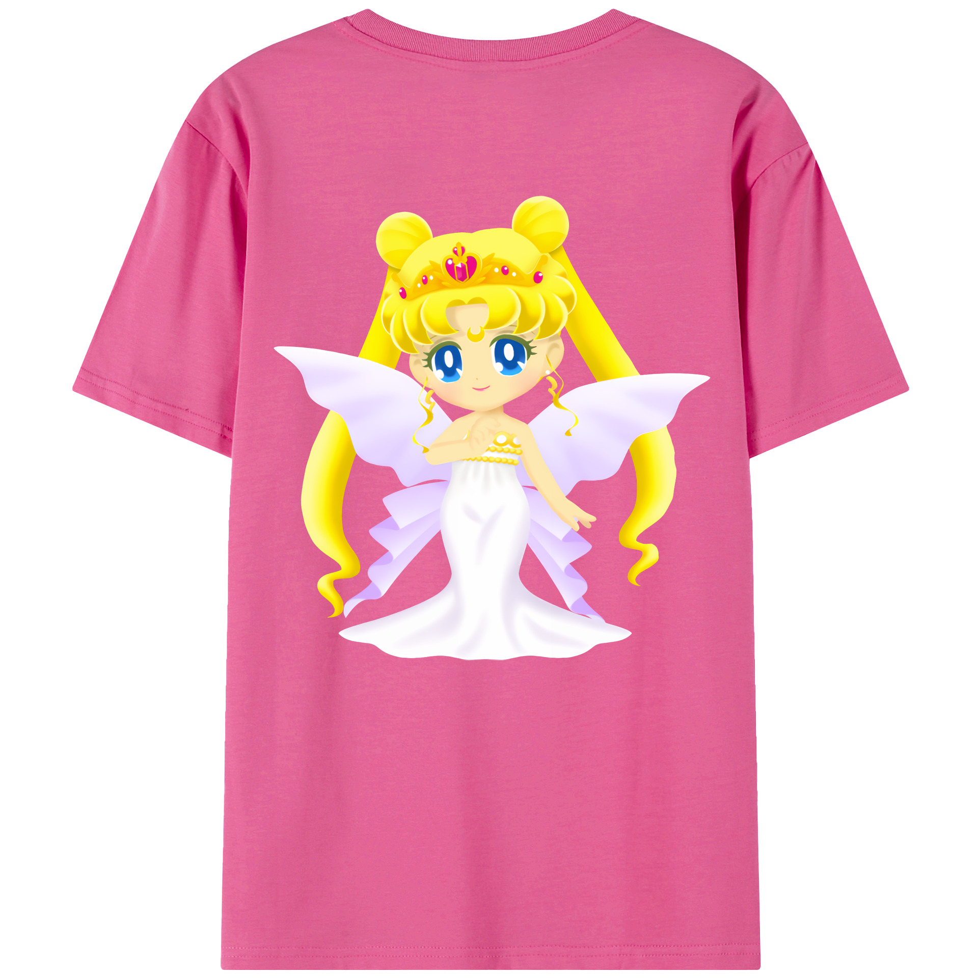 （画像用） 美少女戦士セーラームーン 愛野 美奈子 あいの みなこ Sailor Moon Aino Minako レディース半袖Tシャツ(バックプリント)