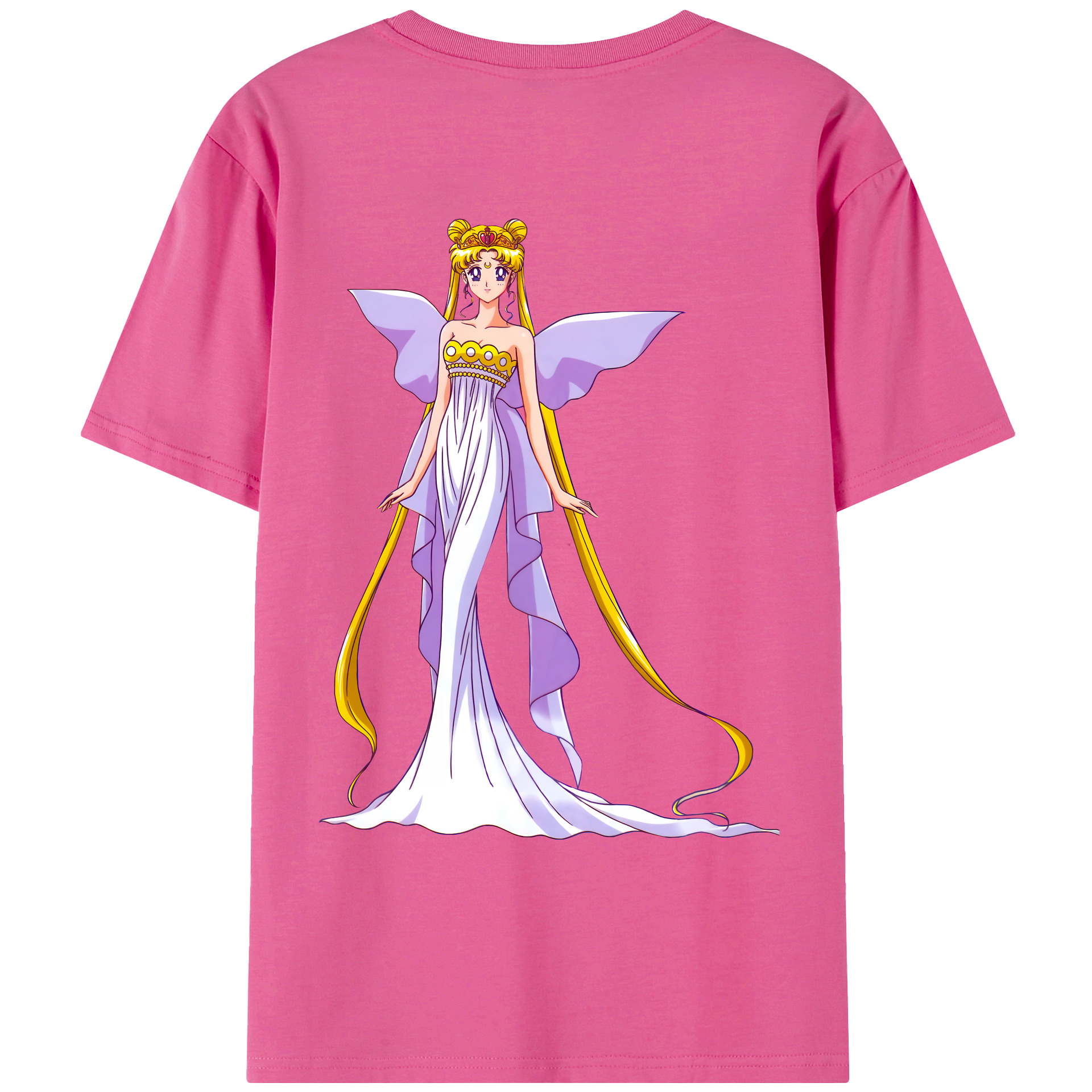 （画像用） 美少女戦士セーラームーン 愛野 美奈子 あいの みなこ Sailor Moon Aino Minako レディース半袖Tシャツ(バックプリント)