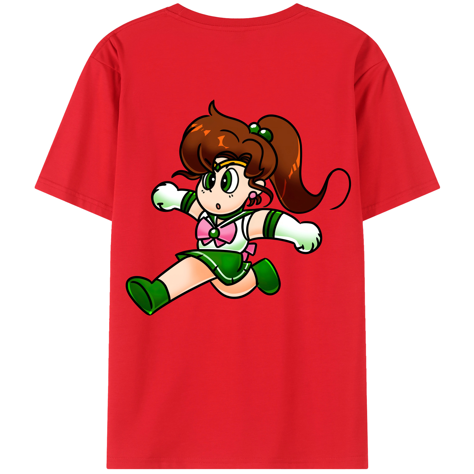 （画像用） 美少女戦士セーラームーン 木野 まこと きの まこと Sailor Moon Kino Makoto （セーラージュピター；Sailor Jupiter） レディース半袖Tシャツ(バックプリント)
