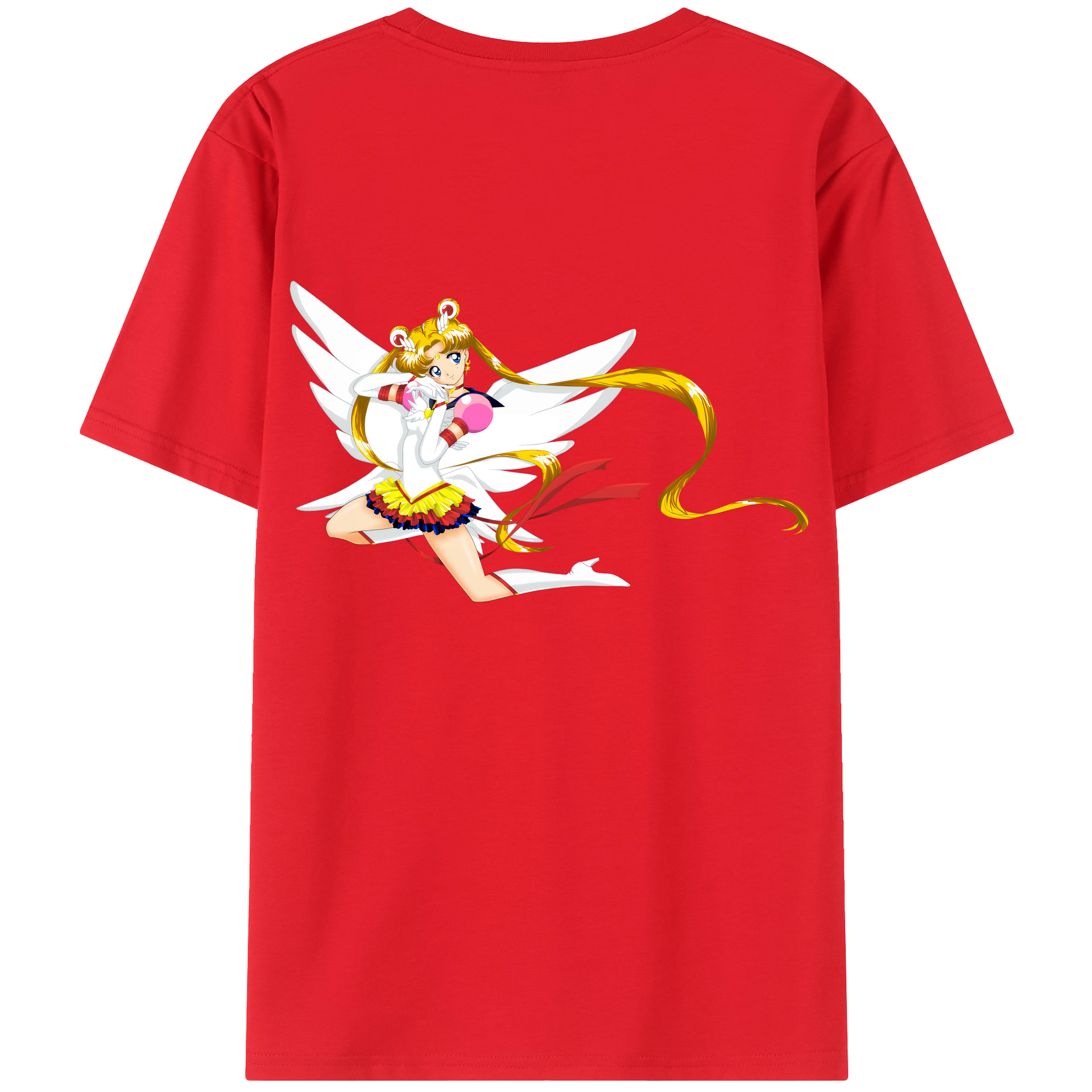 （画像用） 美少女戦士セーラームーン 月野 うさぎ つきの うさぎ Sailor Moon Tsukino Usagi レディース半袖Tシャツ(バックプリント)