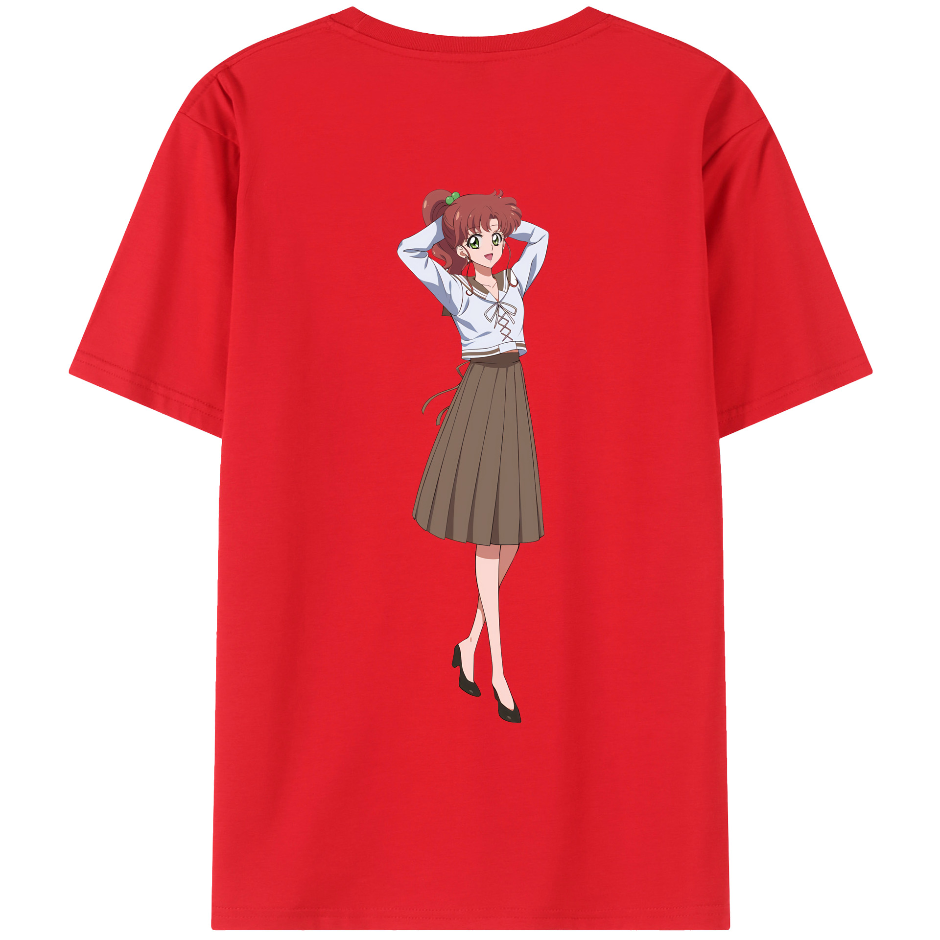 （画像用） 美少女戦士セーラームーン 木野 まこと きの まこと Sailor Moon Kino Makoto （セーラージュピター；Sailor Jupiter） レディース半袖Tシャツ(バックプリント)