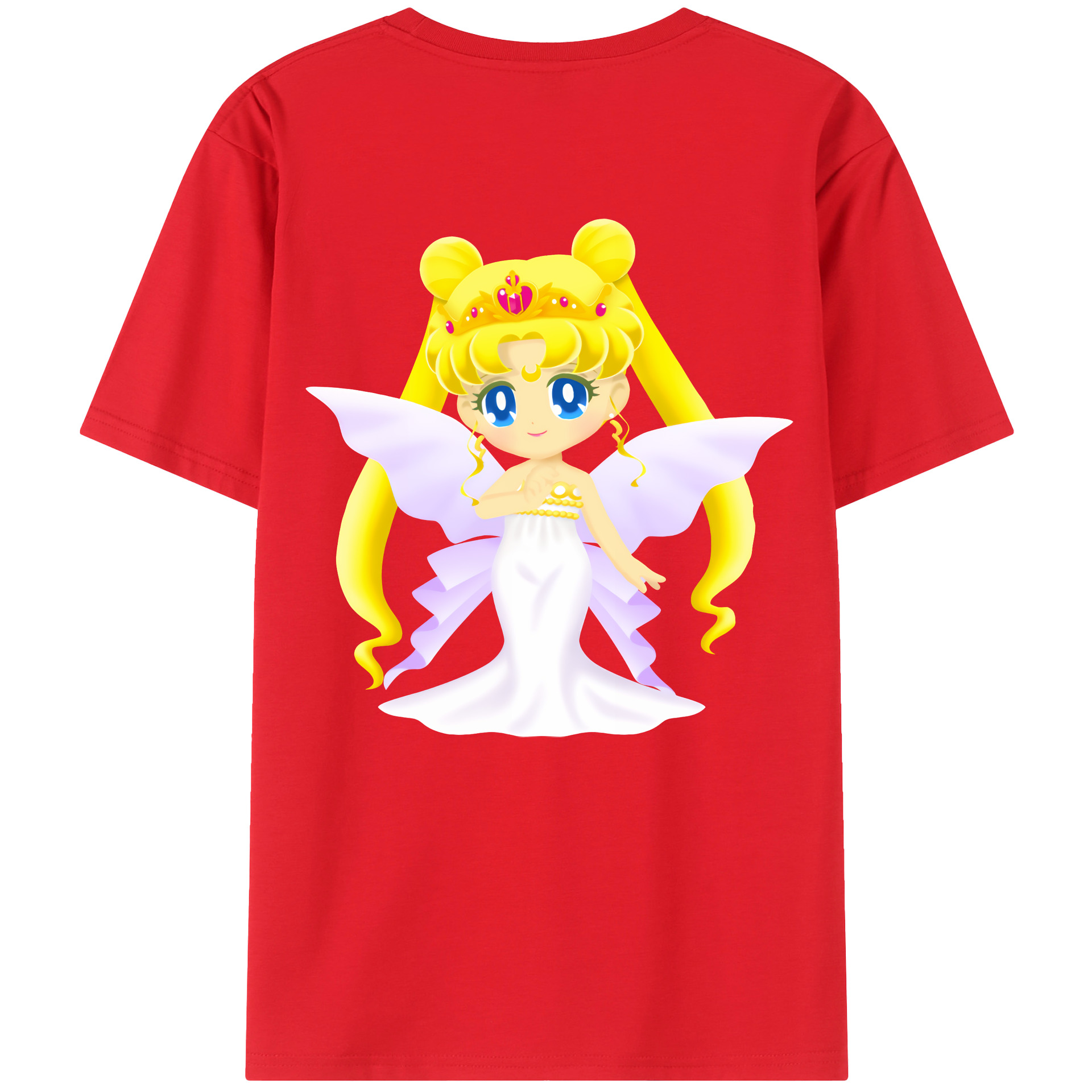（画像用） 美少女戦士セーラームーン 愛野 美奈子 あいの みなこ Sailor Moon Aino Minako レディース半袖Tシャツ(バックプリント)