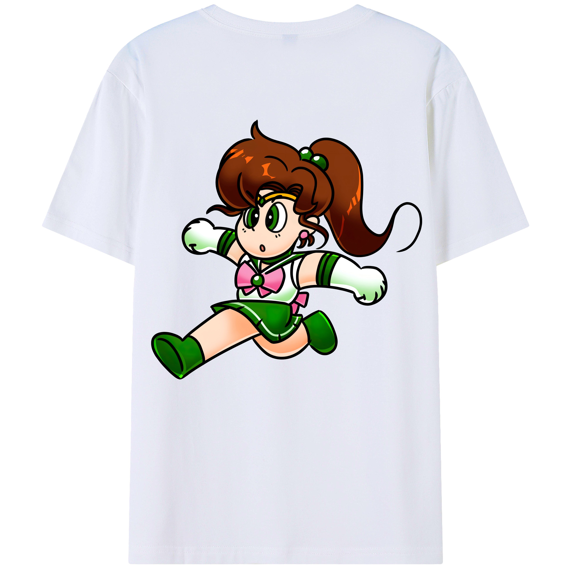 （画像用） 美少女戦士セーラームーン 木野 まこと きの まこと Sailor Moon Kino Makoto （セーラージュピター；Sailor Jupiter） レディース半袖Tシャツ(バックプリント)