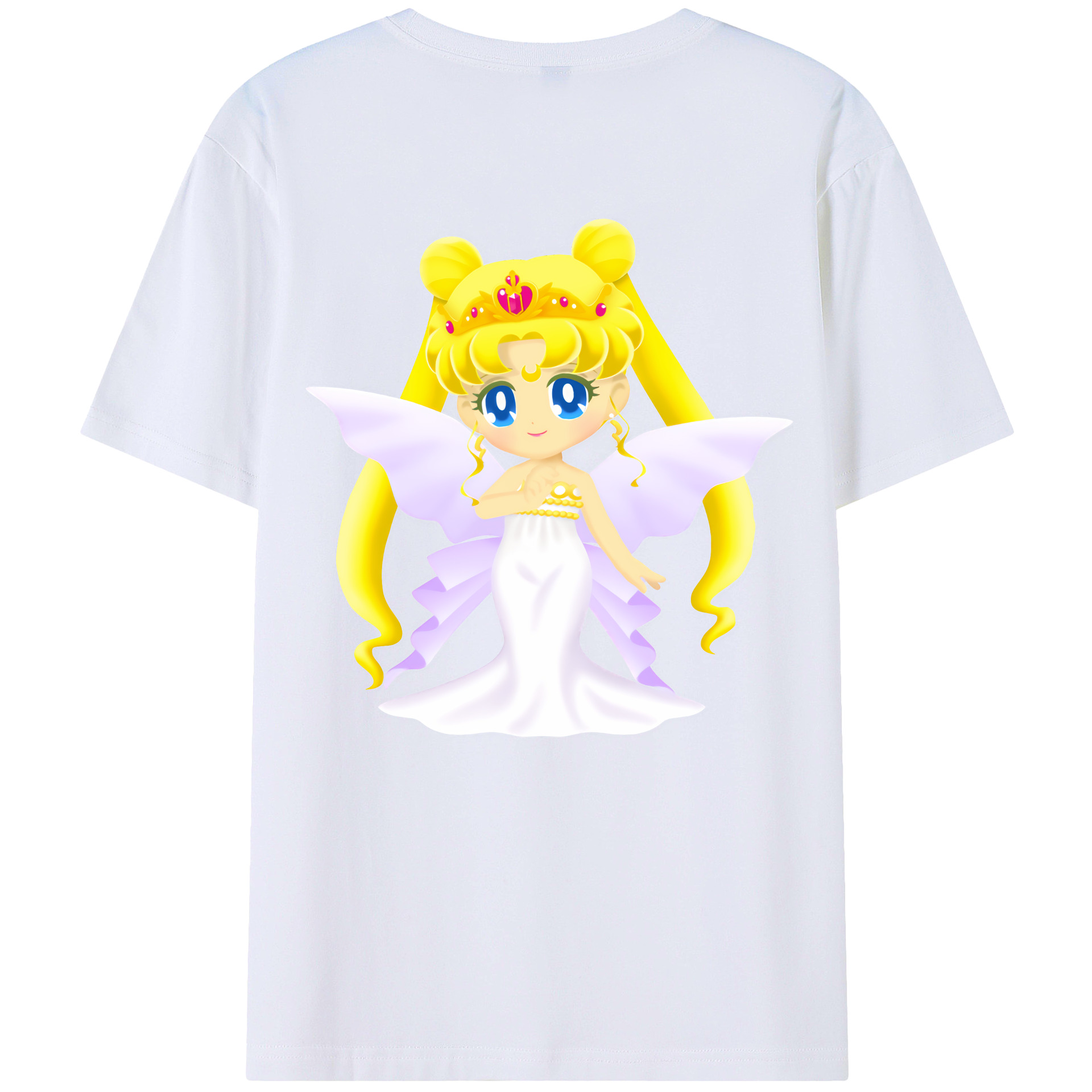 （画像用） 美少女戦士セーラームーン 愛野 美奈子 あいの みなこ Sailor Moon Aino Minako レディース半袖Tシャツ(バックプリント)