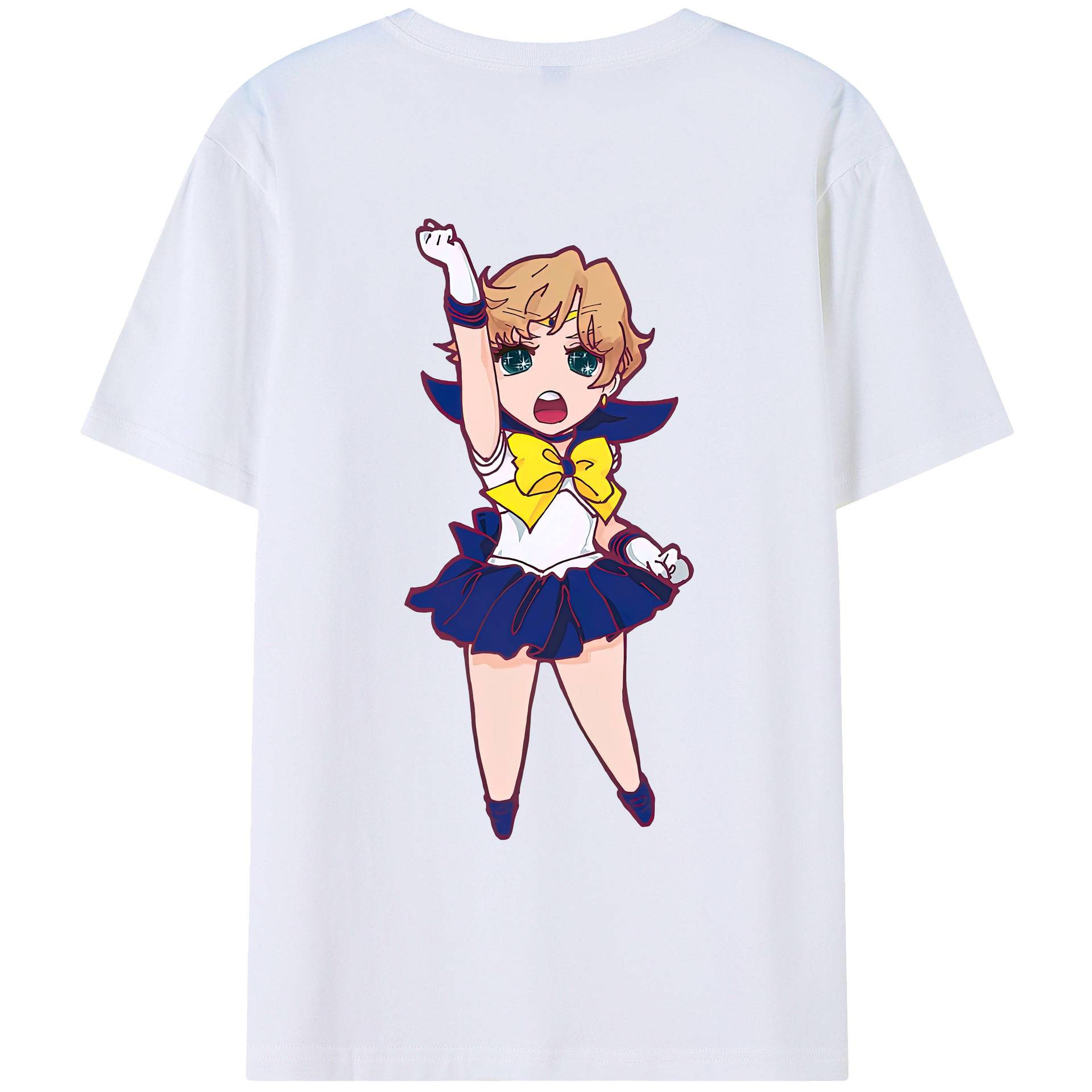 （画像用） 美少女戦士セーラームーン 天王はるか Sailor Moon Tenoh Haruka レディース半袖Tシャツ(バックプリント)