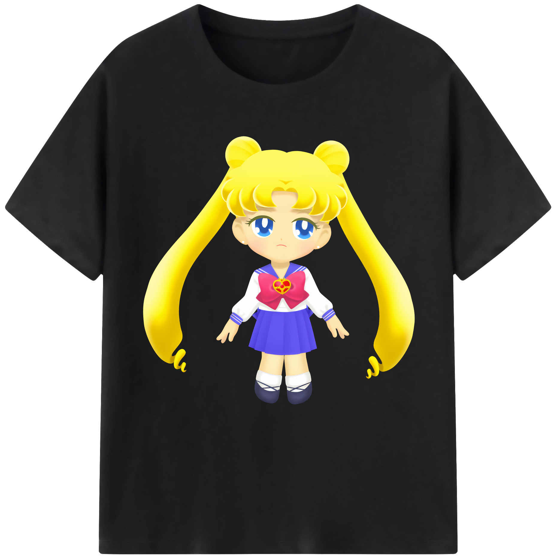（画像用） 美少女戦士セーラームーン 愛野 美奈子 あいの みなこ Sailor Moon Aino Minako レディースカジュアルプリントTシャツ（綿100％）