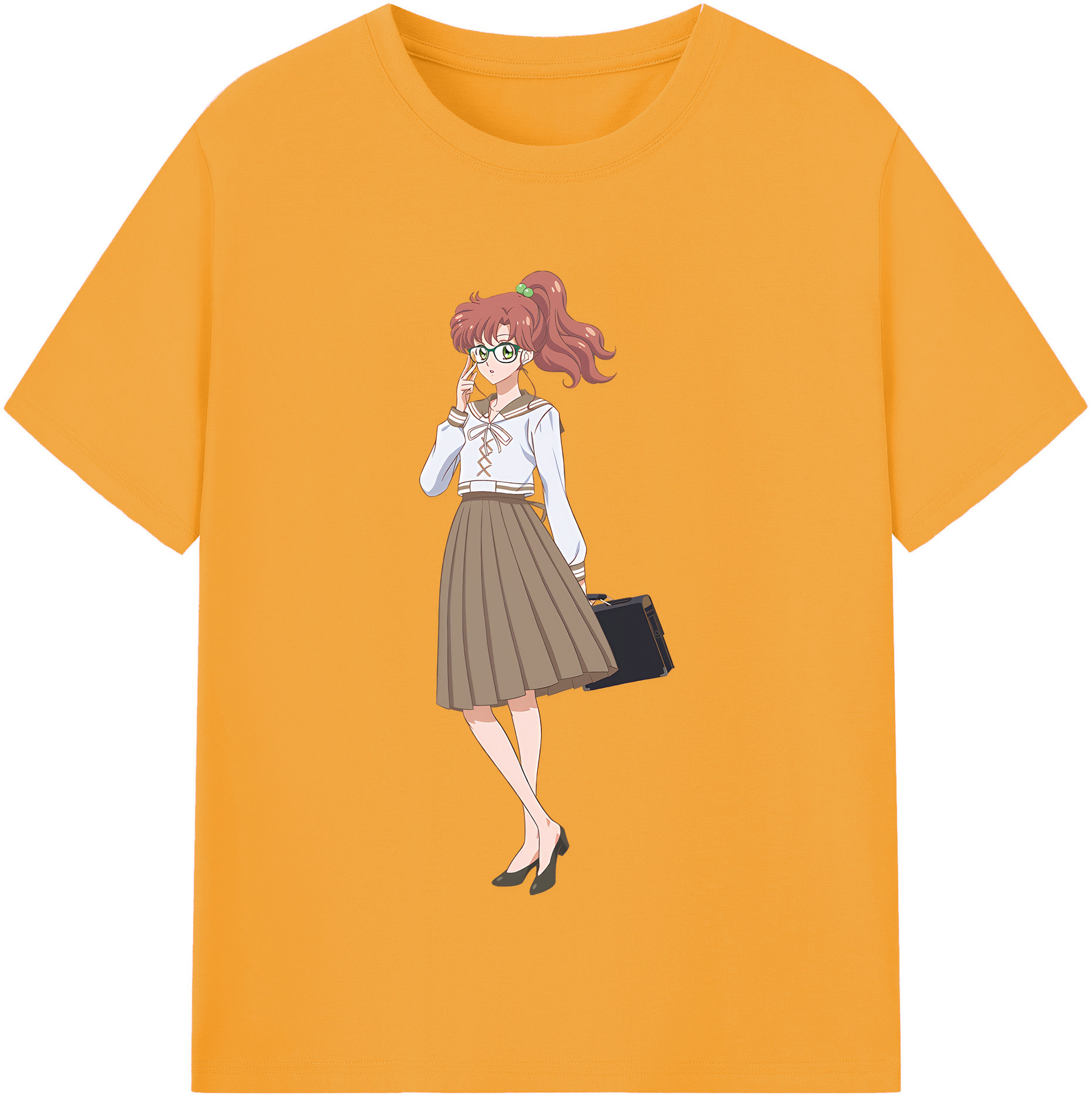 （画像用） 美少女戦士セーラームーン 木野 まこと きの まこと Sailor Moon Kino Makoto （セーラージュピター；Sailor Jupiter） レディースカジュアルプリントTシャツ（綿100％）