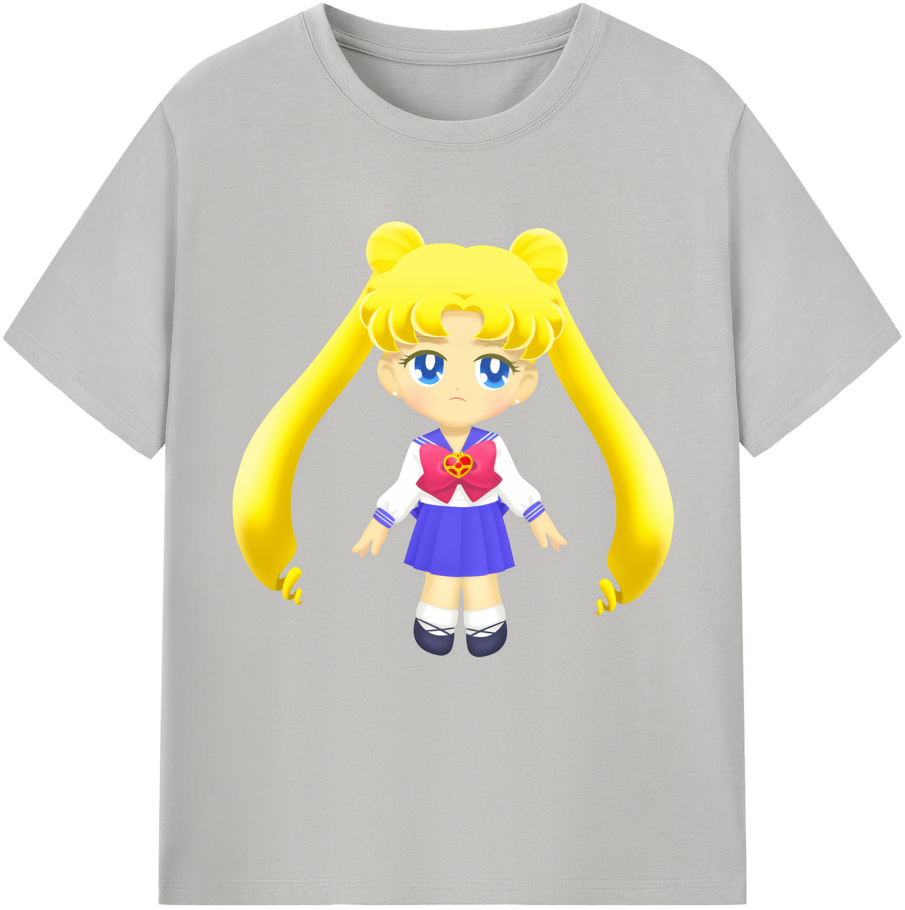 （画像用） 美少女戦士セーラームーン 愛野 美奈子 あいの みなこ Sailor Moon Aino Minako レディースカジュアルプリントTシャツ（綿100％）