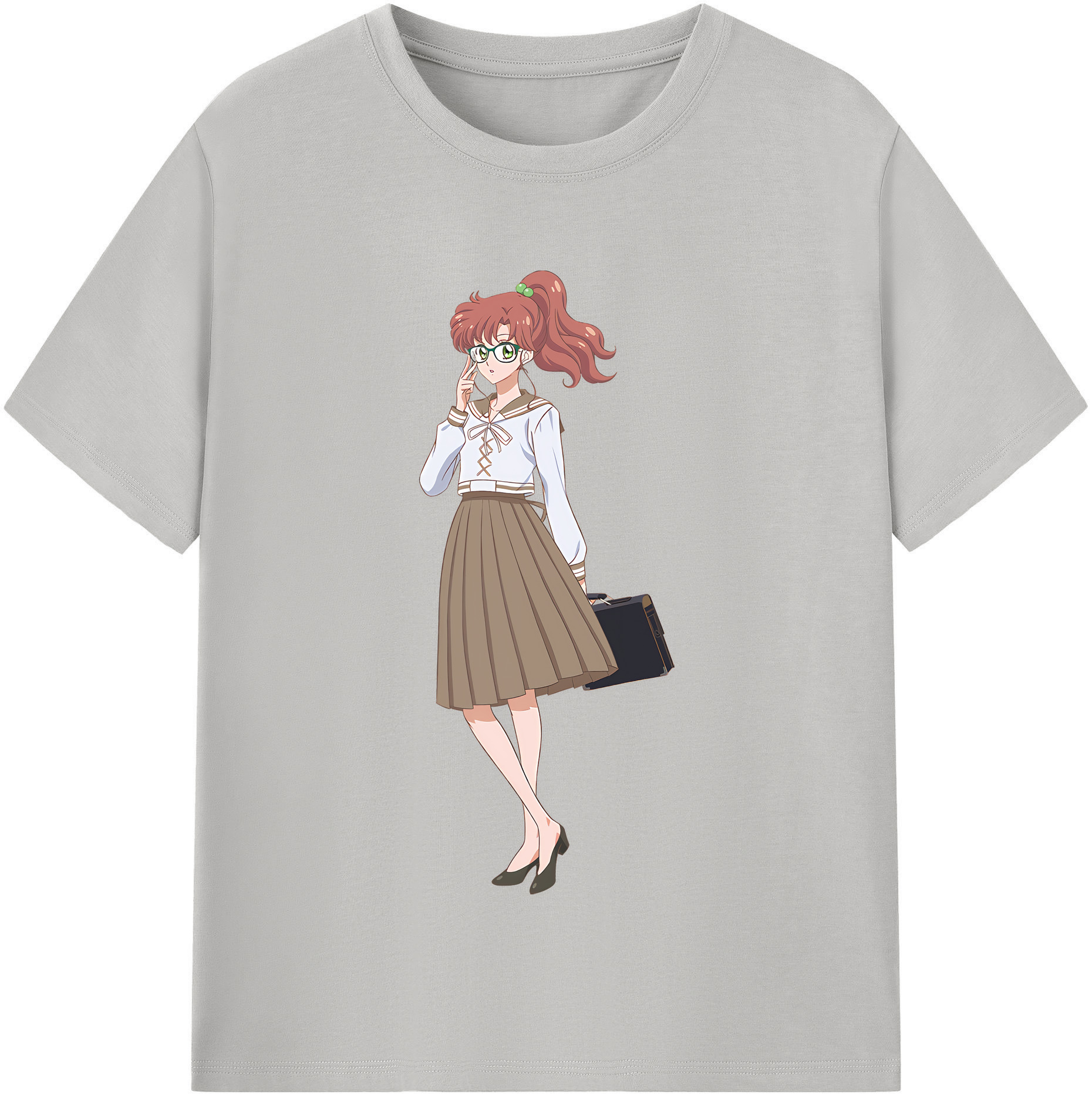 （画像用） 美少女戦士セーラームーン 木野 まこと きの まこと Sailor Moon Kino Makoto （セーラージュピター；Sailor Jupiter） レディースカジュアルプリントTシャツ（綿100％）