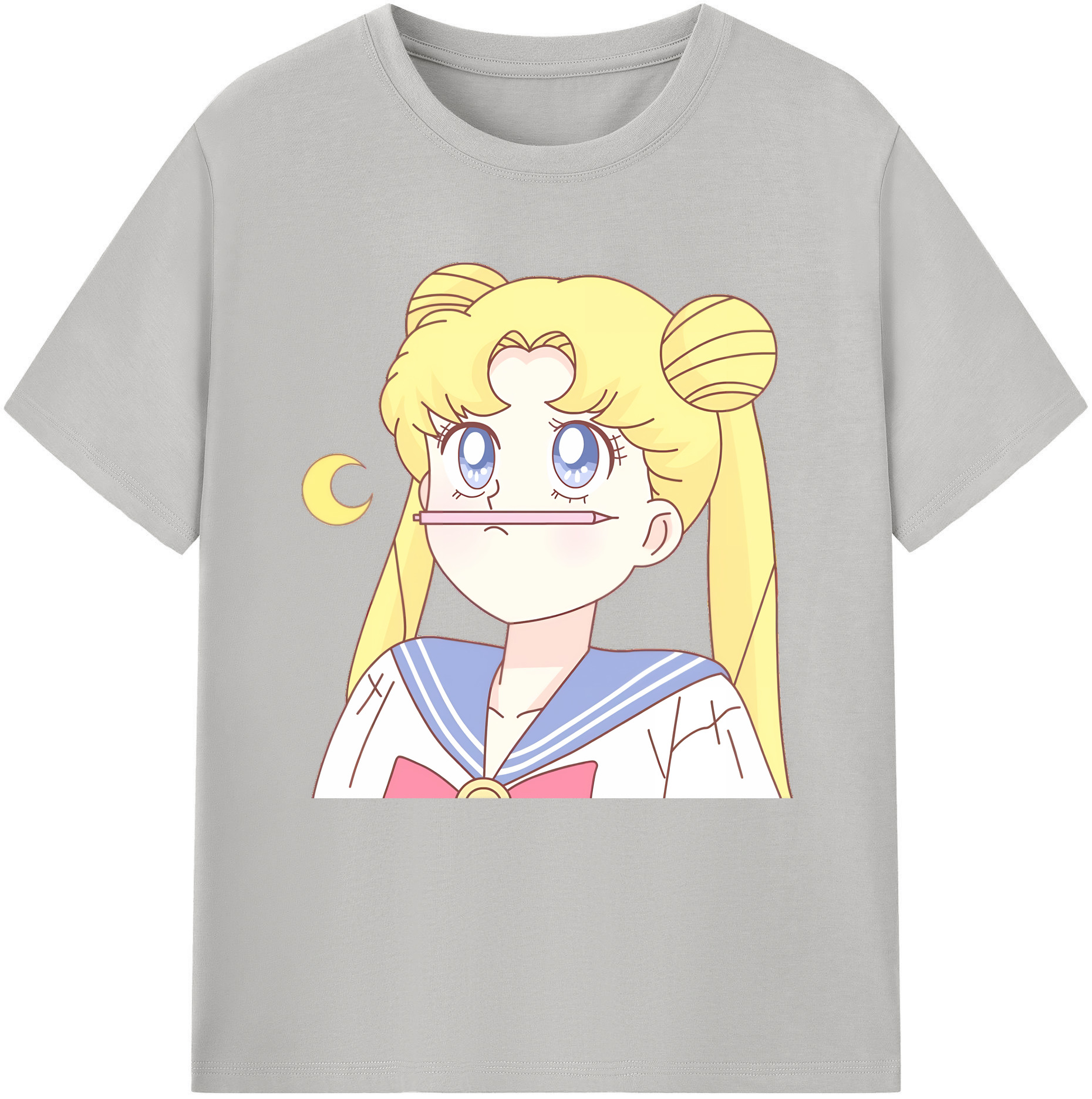 （画像用） 美少女戦士セーラームーン 愛野 美奈子 あいの みなこ Sailor Moon Aino Minako レディースカジュアルプリントTシャツ（綿100％）