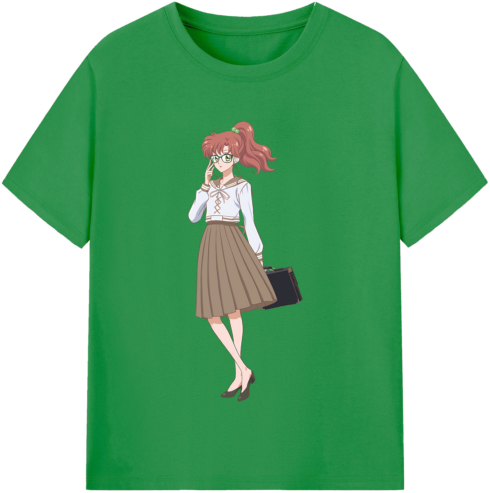 （画像用） 美少女戦士セーラームーン 木野 まこと きの まこと Sailor Moon Kino Makoto （セーラージュピター；Sailor Jupiter） レディースカジュアルプリントTシャツ（綿100％）