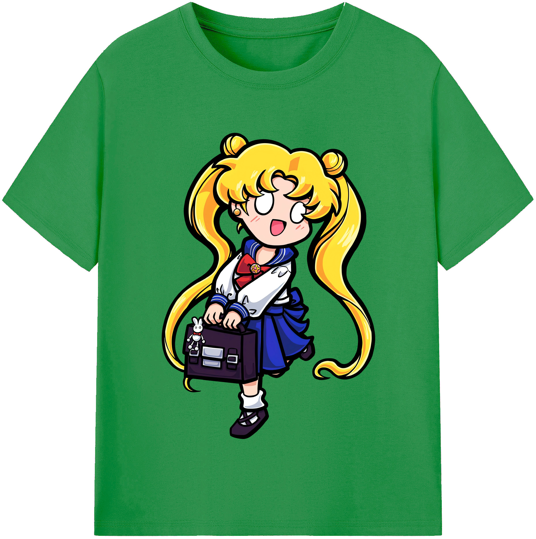 （画像用） 美少女戦士セーラームーン 愛野 美奈子 あいの みなこ Sailor Moon Aino Minako レディースカジュアルプリントTシャツ（綿100％）