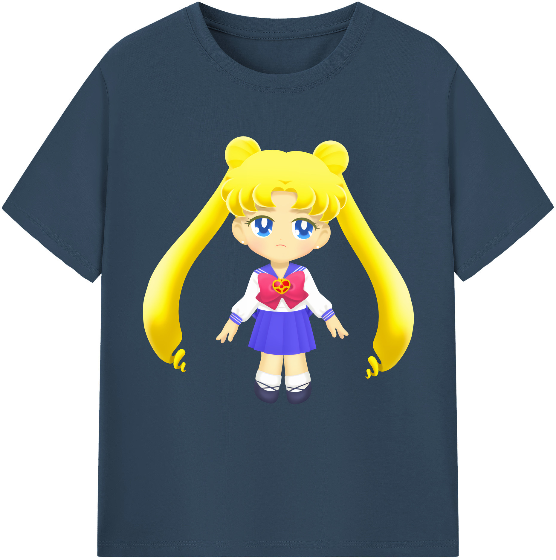 （画像用） 美少女戦士セーラームーン 愛野 美奈子 あいの みなこ Sailor Moon Aino Minako レディースカジュアルプリントTシャツ（綿100％）