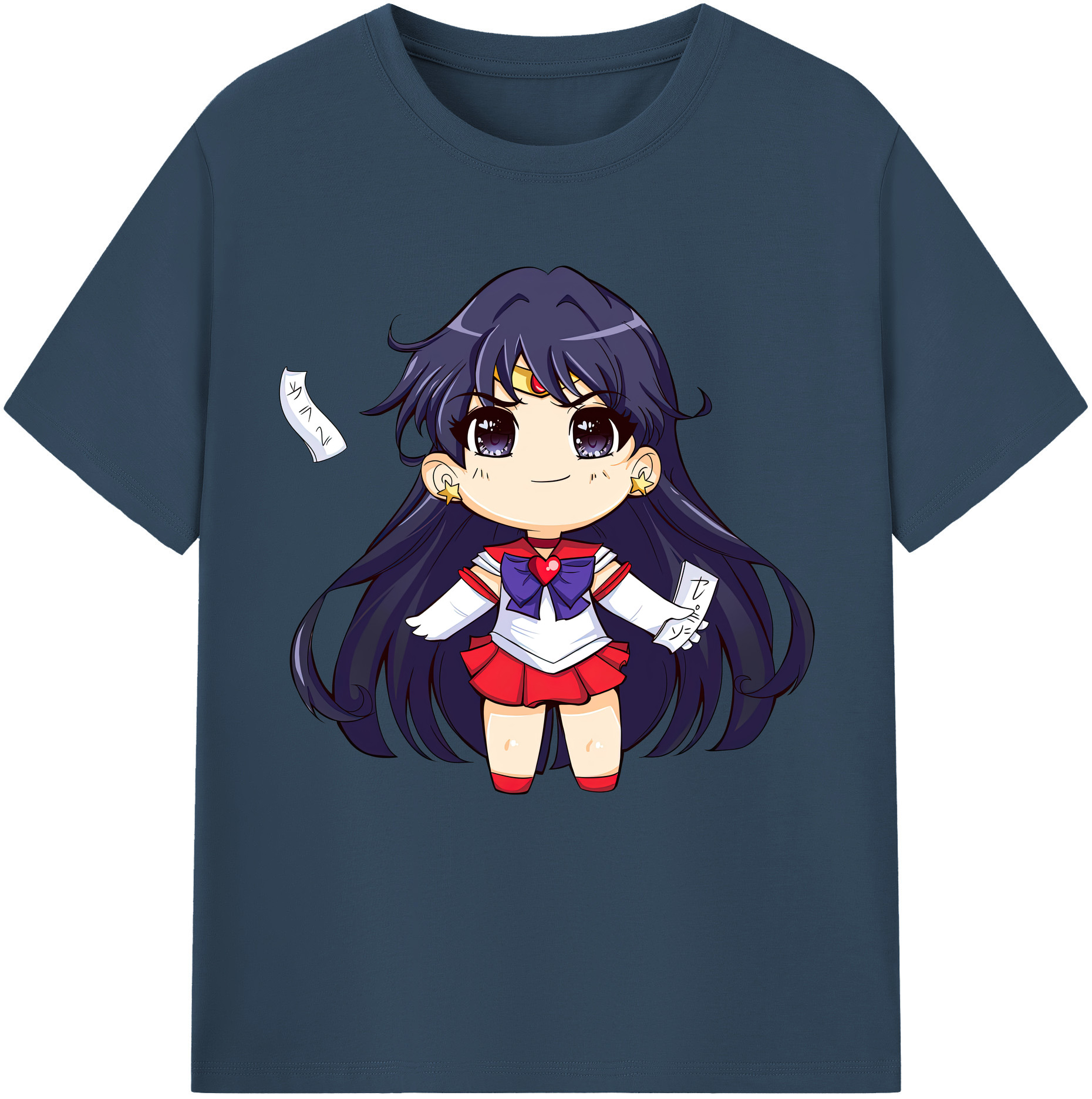 （画像用） 美少女戦士セーラームーン 火野レイ ひの レイ Sailor Moon Hino Rei （セーラーマーズ,Sailor Mars） レディースカジュアルプリントTシャツ（綿100％）