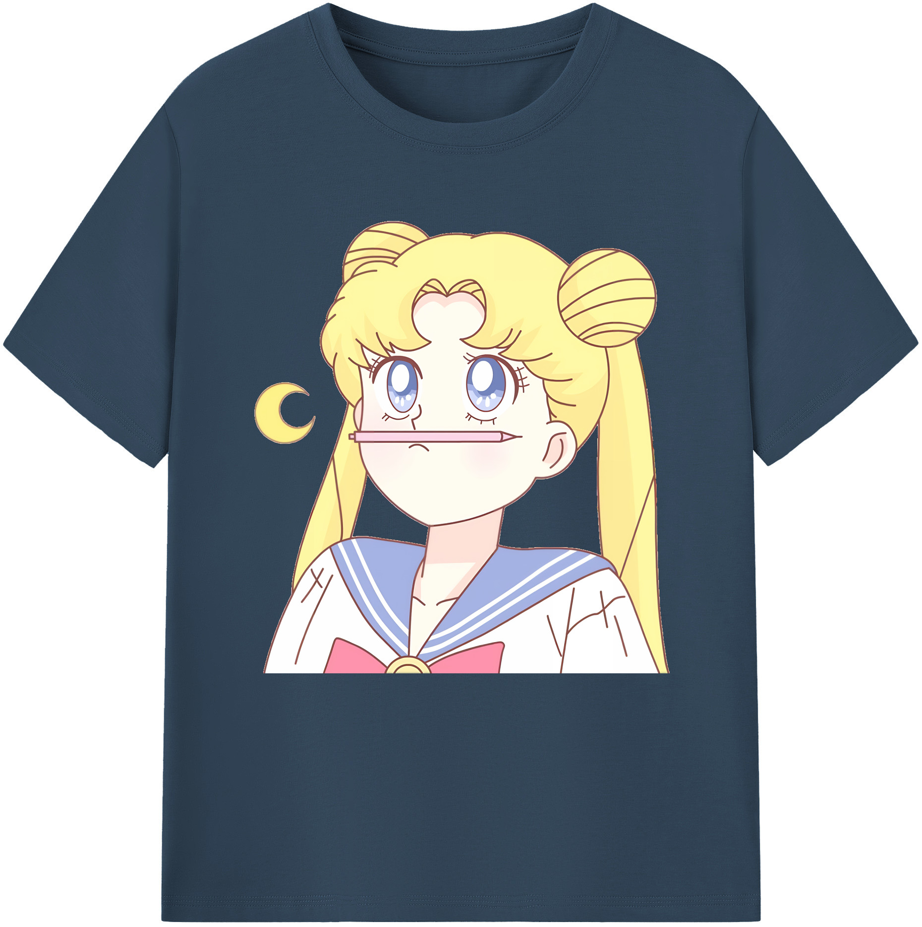 （画像用） 美少女戦士セーラームーン 愛野 美奈子 あいの みなこ Sailor Moon Aino Minako レディースカジュアルプリントTシャツ（綿100％）
