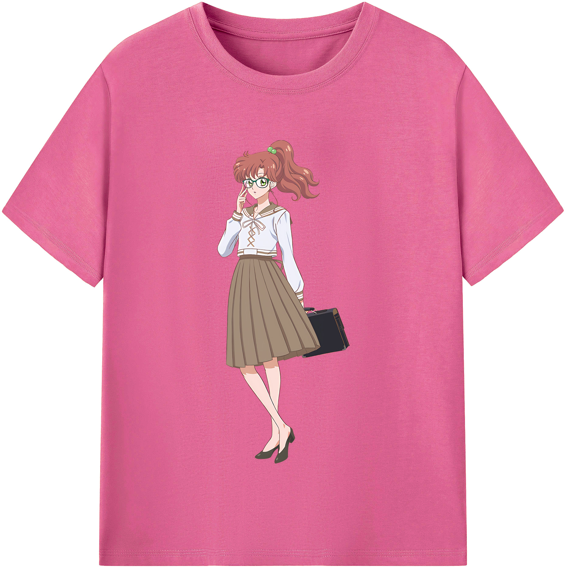 （画像用） 美少女戦士セーラームーン 木野 まこと きの まこと Sailor Moon Kino Makoto （セーラージュピター；Sailor Jupiter） レディースカジュアルプリントTシャツ（綿100％）