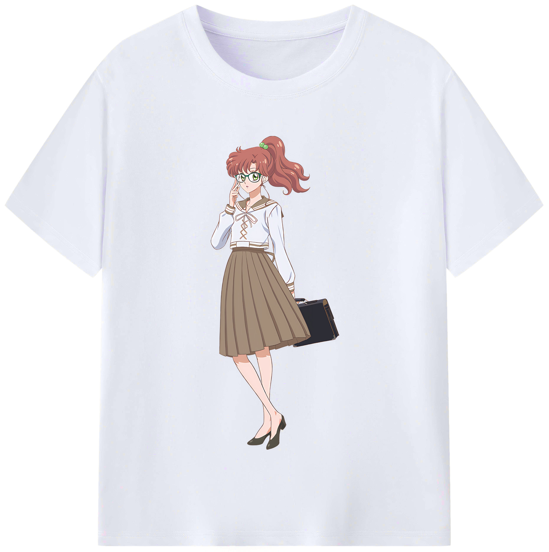 （画像用） 美少女戦士セーラームーン 木野 まこと きの まこと Sailor Moon Kino Makoto （セーラージュピター；Sailor Jupiter） レディースカジュアルプリントTシャツ（綿100％）