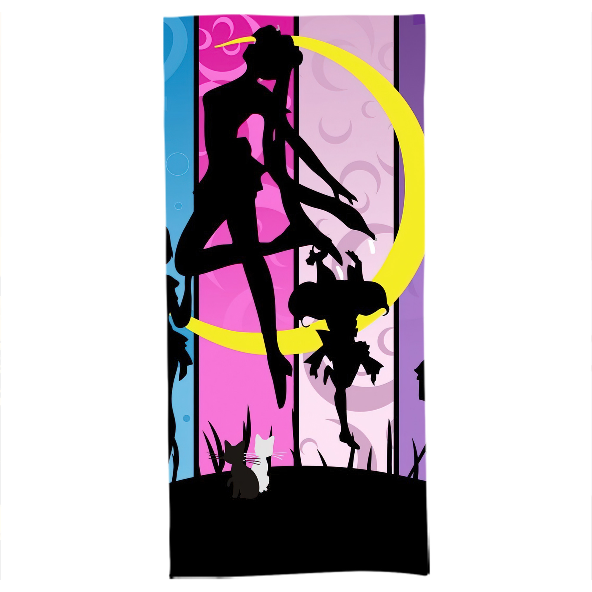 （画像用） 美少女戦士セーラームーン Sailor Moon 大判バスタオル 70×140cm 吸水速乾 柔らかい肌触り