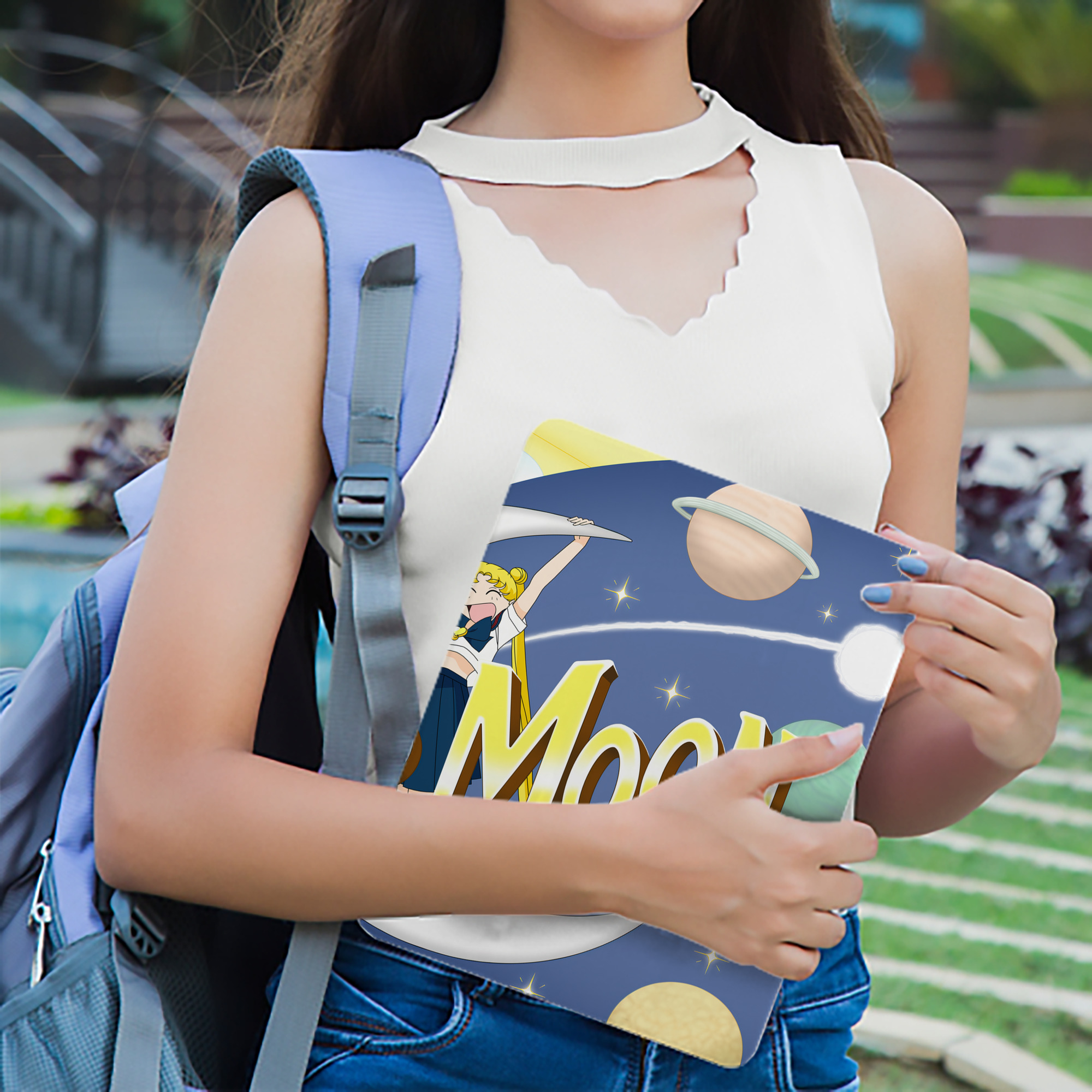美少女戦士セーラームーン Sailor Moon IPad ケース ブック型 PUレザー TPU 耐衝撃 軽量 薄型 ペン収納なし 全面保護 IPad 各モデル対応