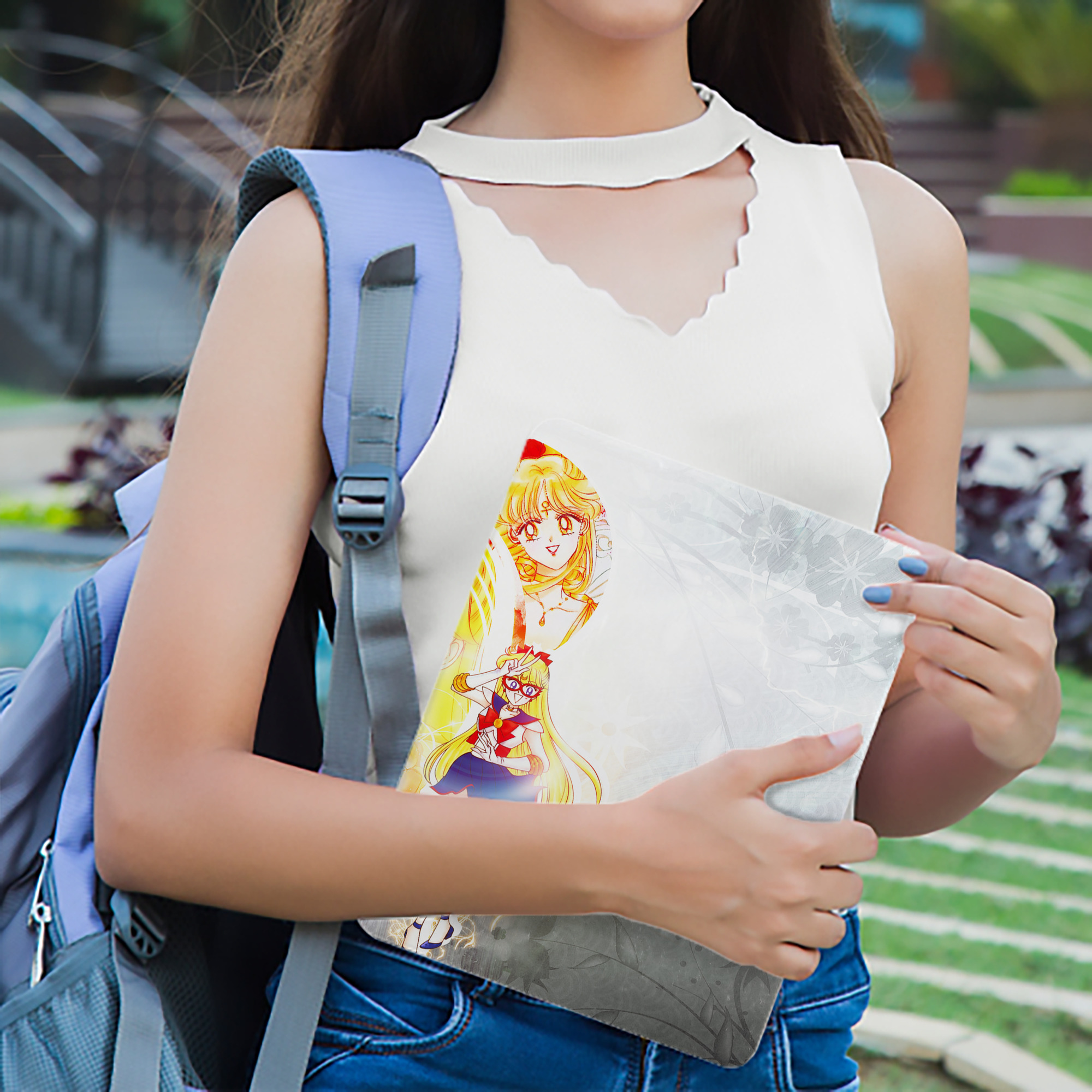 美少女戦士セーラームーン Sailor Moon IPad ケース ブック型 PUレザー TPU 耐衝撃 軽量 薄型 ペン収納なし 全面保護 IPad 各モデル対応