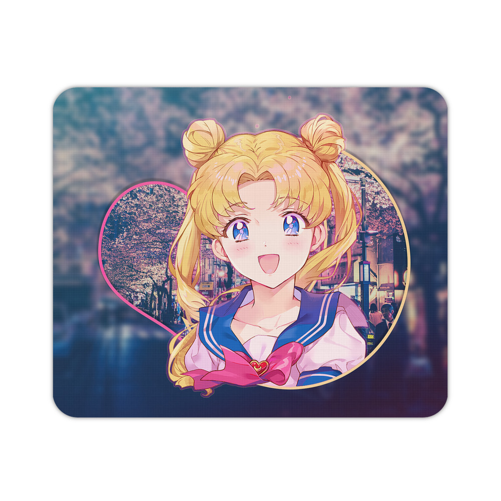 （画像用） 美少女戦士セーラームーン Sailor Moon マウスパッド ステッチ加工 ラバー素材 防水 滑り止め 超薄型 ゲーミング/オフィス対応