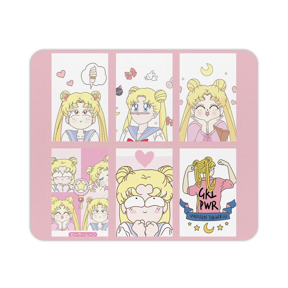 （画像用） 美少女戦士セーラームーン Sailor Moon マウスパッド ステッチ加工 ラバー素材 防水 滑り止め 超薄型 ゲーミング/オフィス対応