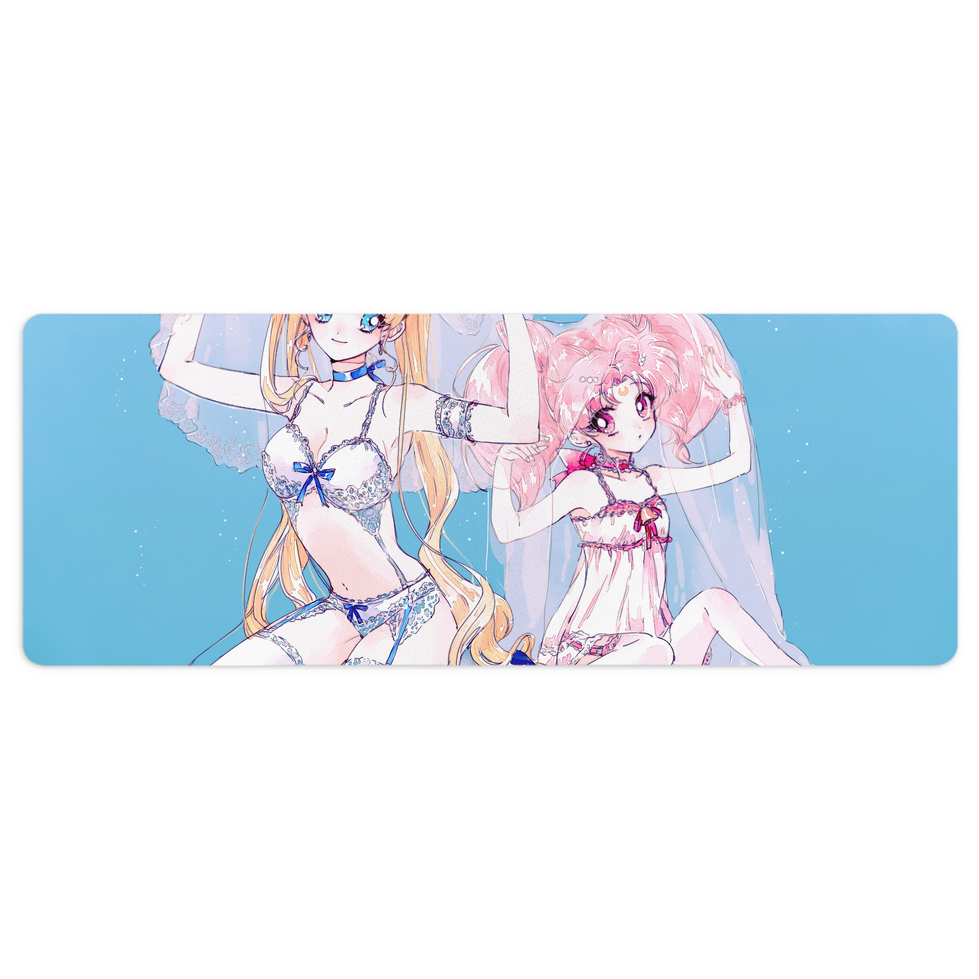 （画像用） 美少女戦士セーラームーン Sailor Moon ステッチ加工 大判デスクマット／滑り止めマウスパッド