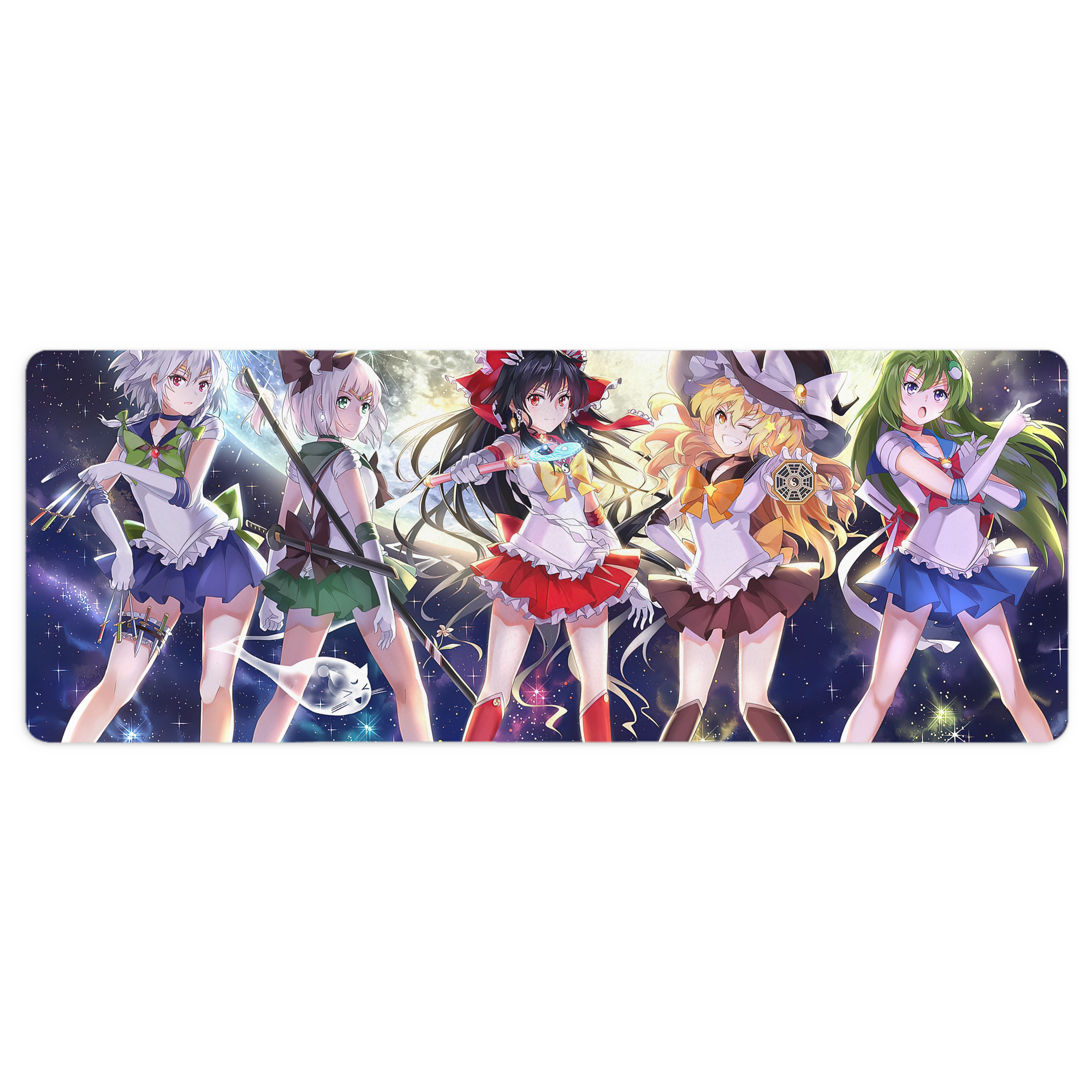 （画像用） 美少女戦士セーラームーン Sailor Moon ステッチ加工 大判デスクマット／滑り止めマウスパッド