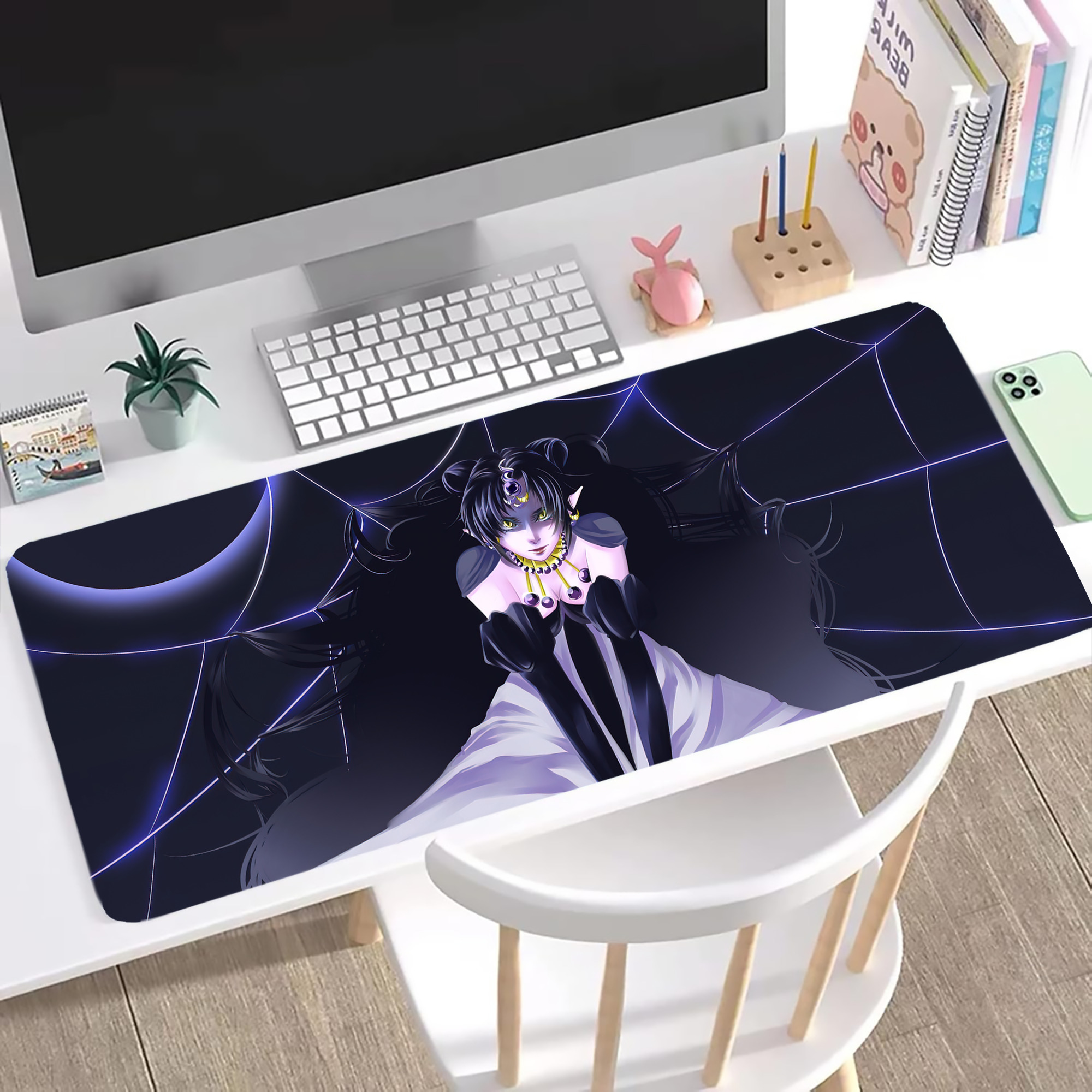（画像用） 美少女戦士セーラームーン Sailor Moon ステッチ加工 大判デスクマット／滑り止めマウスパッド