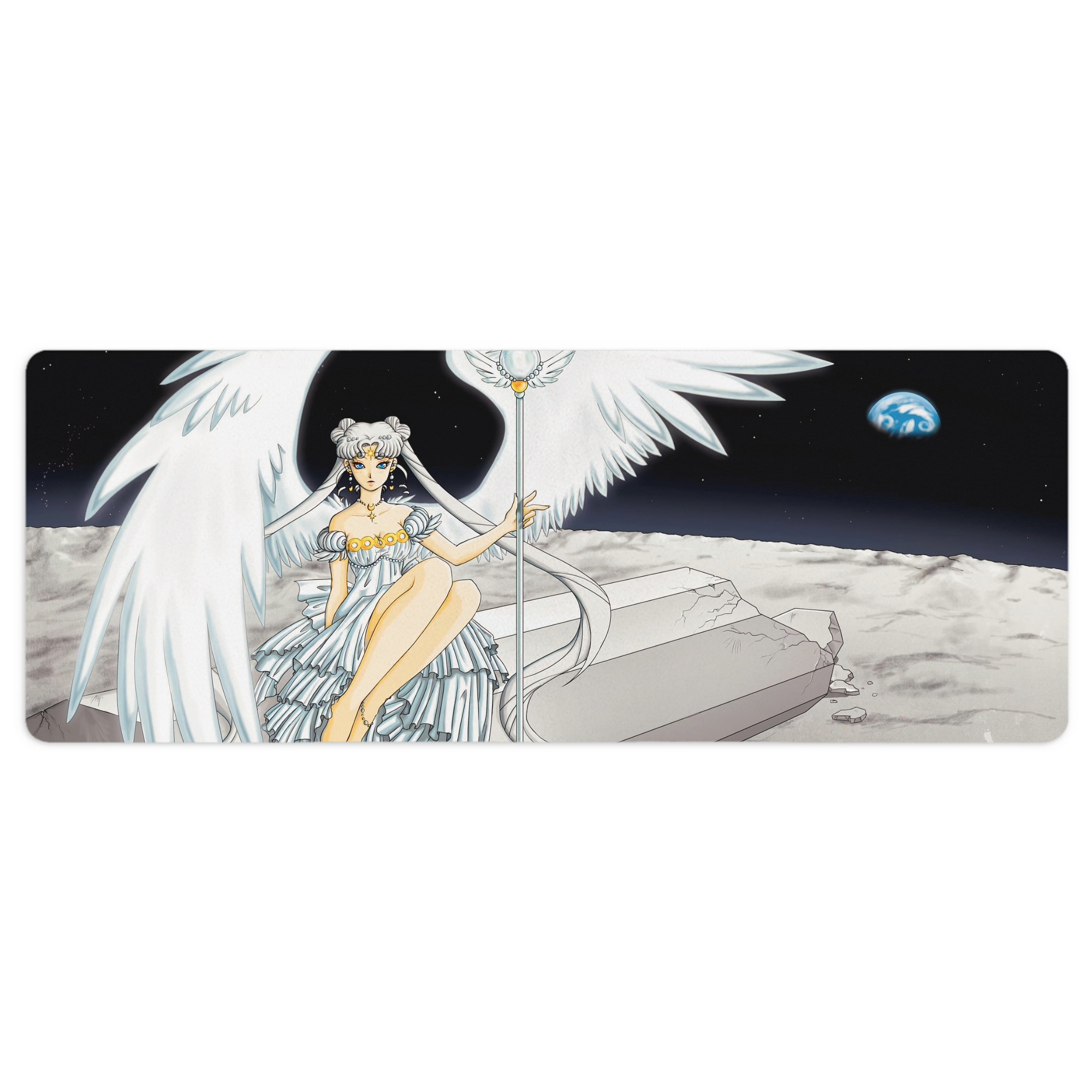 （画像用） 美少女戦士セーラームーン Sailor Moon ステッチ加工 大判デスクマット／滑り止めマウスパッド