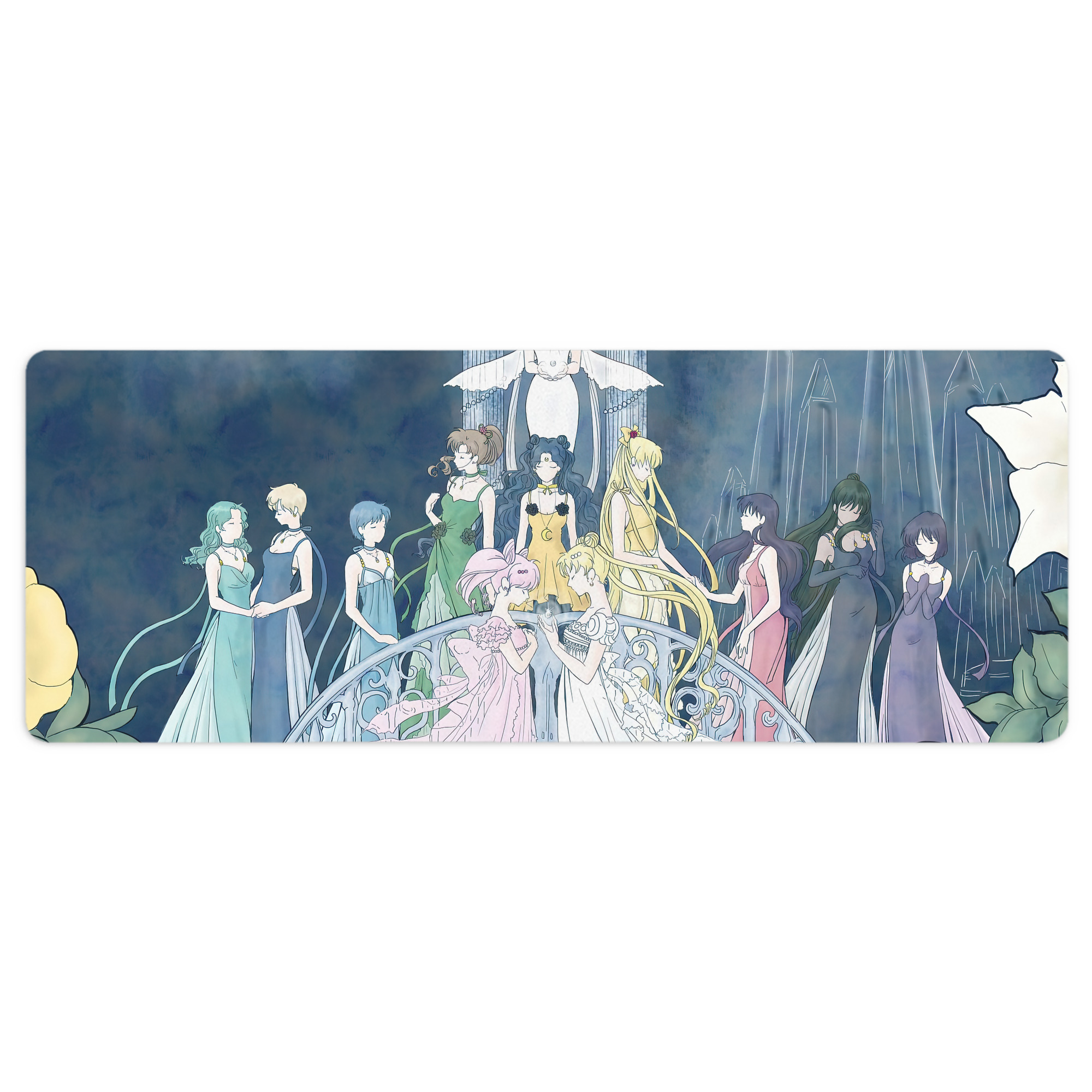 （画像用） 美少女戦士セーラームーン Sailor Moon ステッチ加工 大判デスクマット／滑り止めマウスパッド