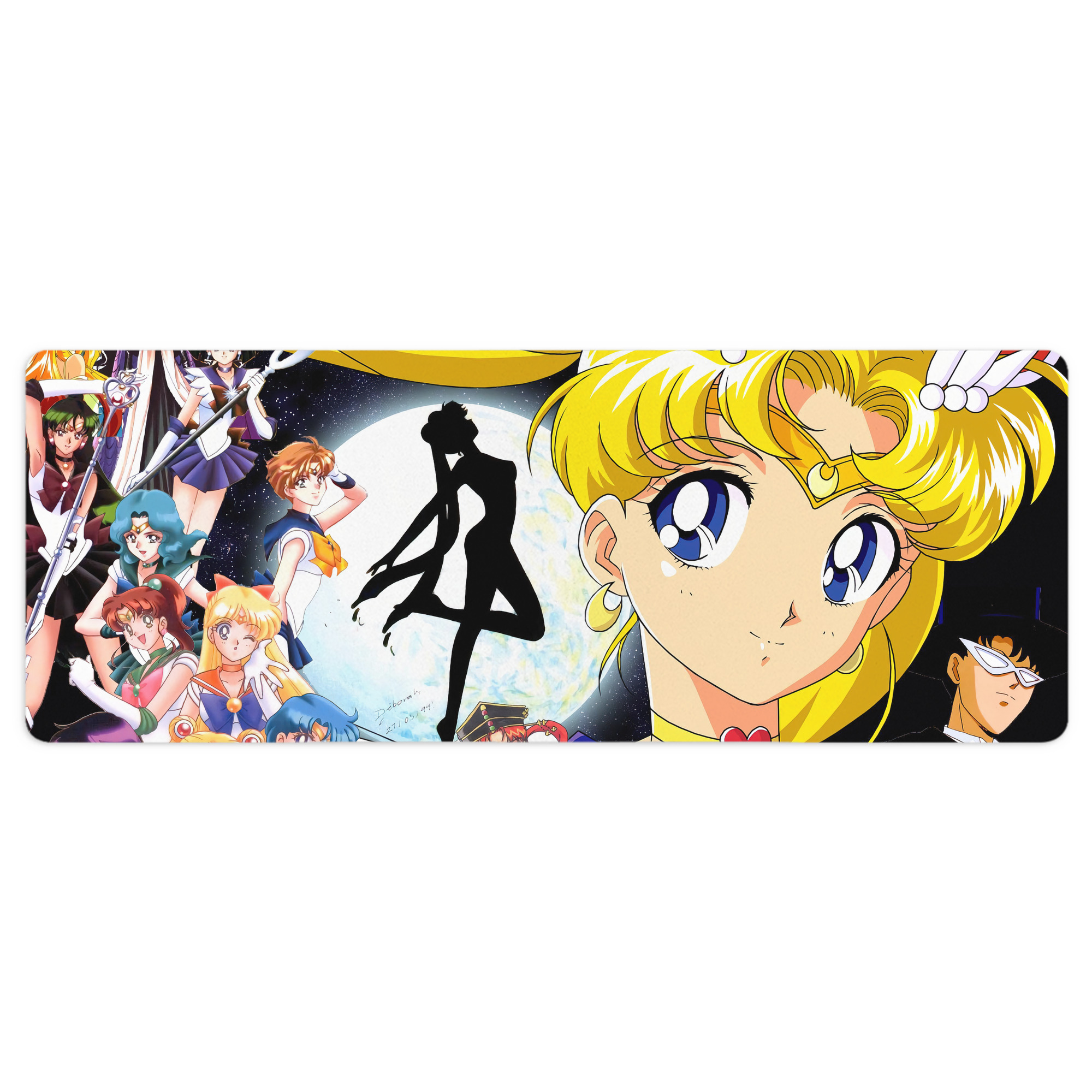 （画像用） 美少女戦士セーラームーン Sailor Moon ステッチ加工 大判デスクマット／滑り止めマウスパッド