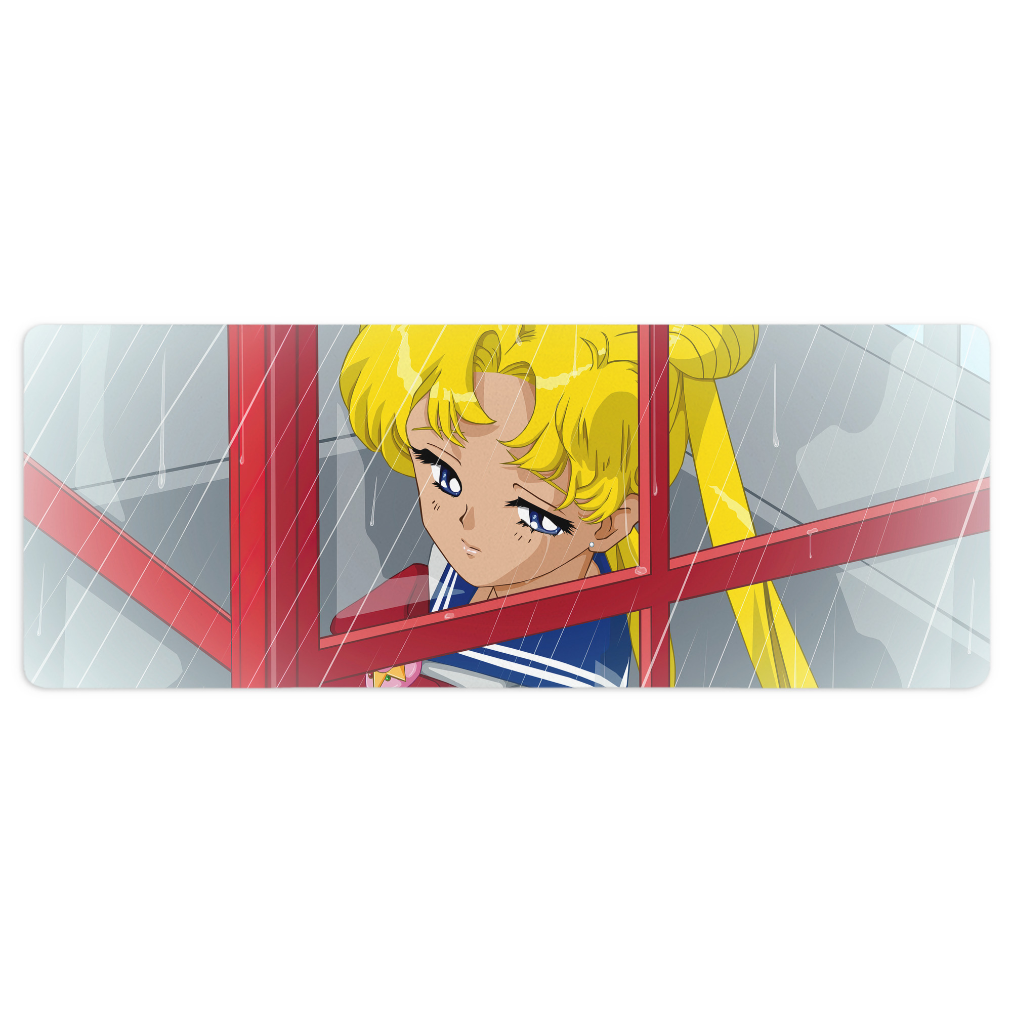 （画像用） 美少女戦士セーラームーン Sailor Moon ステッチ加工 大判デスクマット／滑り止めマウスパッド