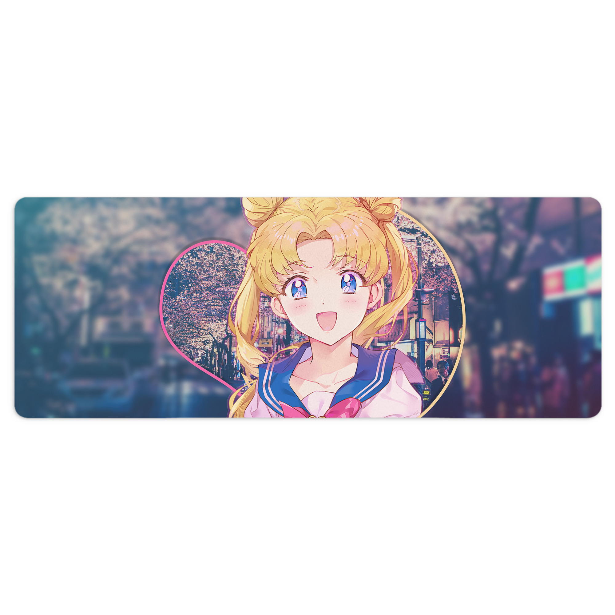 （画像用） 美少女戦士セーラームーン Sailor Moon ステッチ加工 大判デスクマット／滑り止めマウスパッド