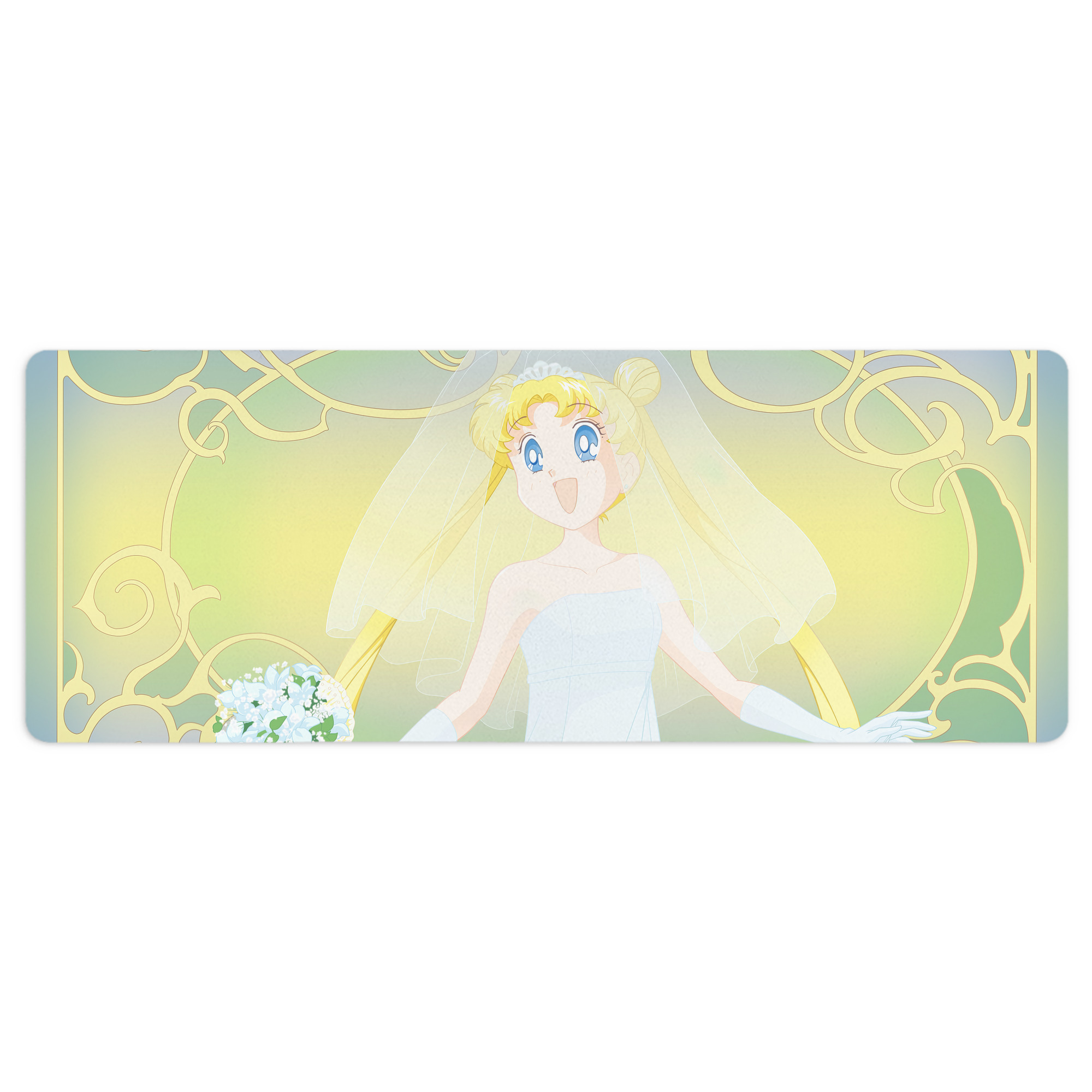 （画像用） 美少女戦士セーラームーン Sailor Moon ステッチ加工 大判デスクマット／滑り止めマウスパッド