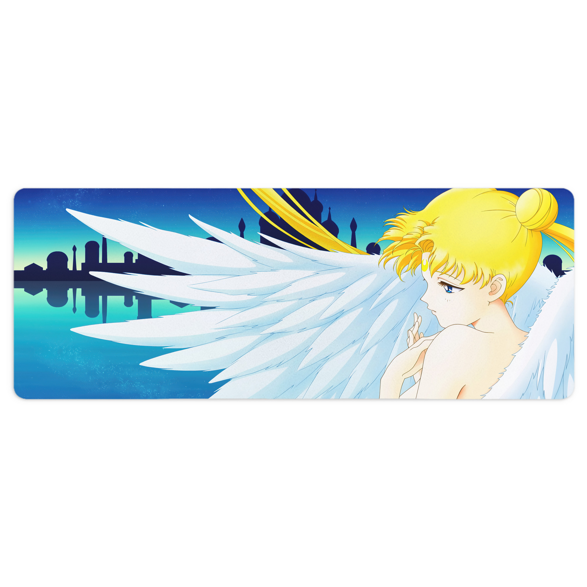 （画像用） 美少女戦士セーラームーン Sailor Moon ステッチ加工 大判デスクマット／滑り止めマウスパッド