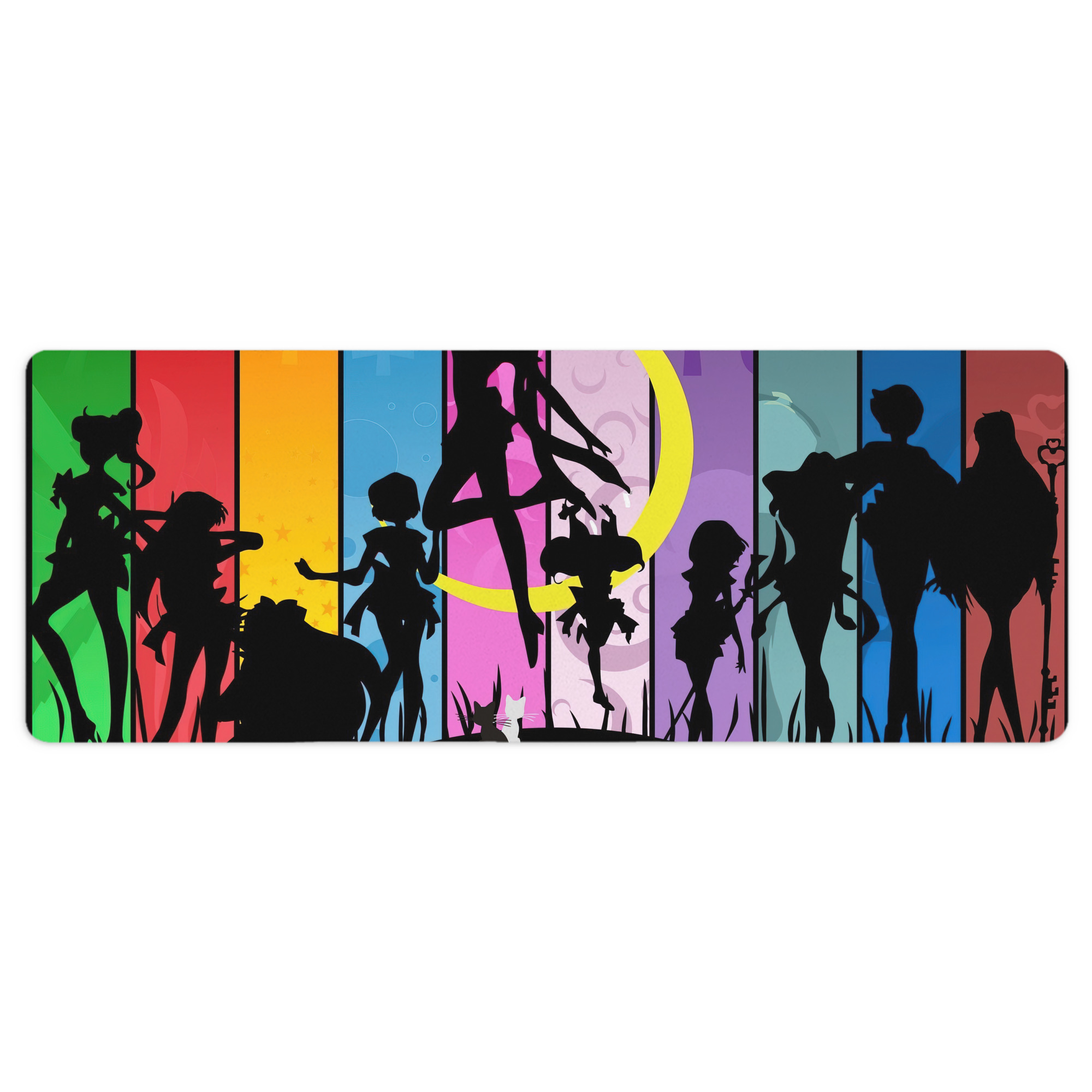 （画像用） 美少女戦士セーラームーン Sailor Moon ステッチ加工 大判デスクマット／滑り止めマウスパッド