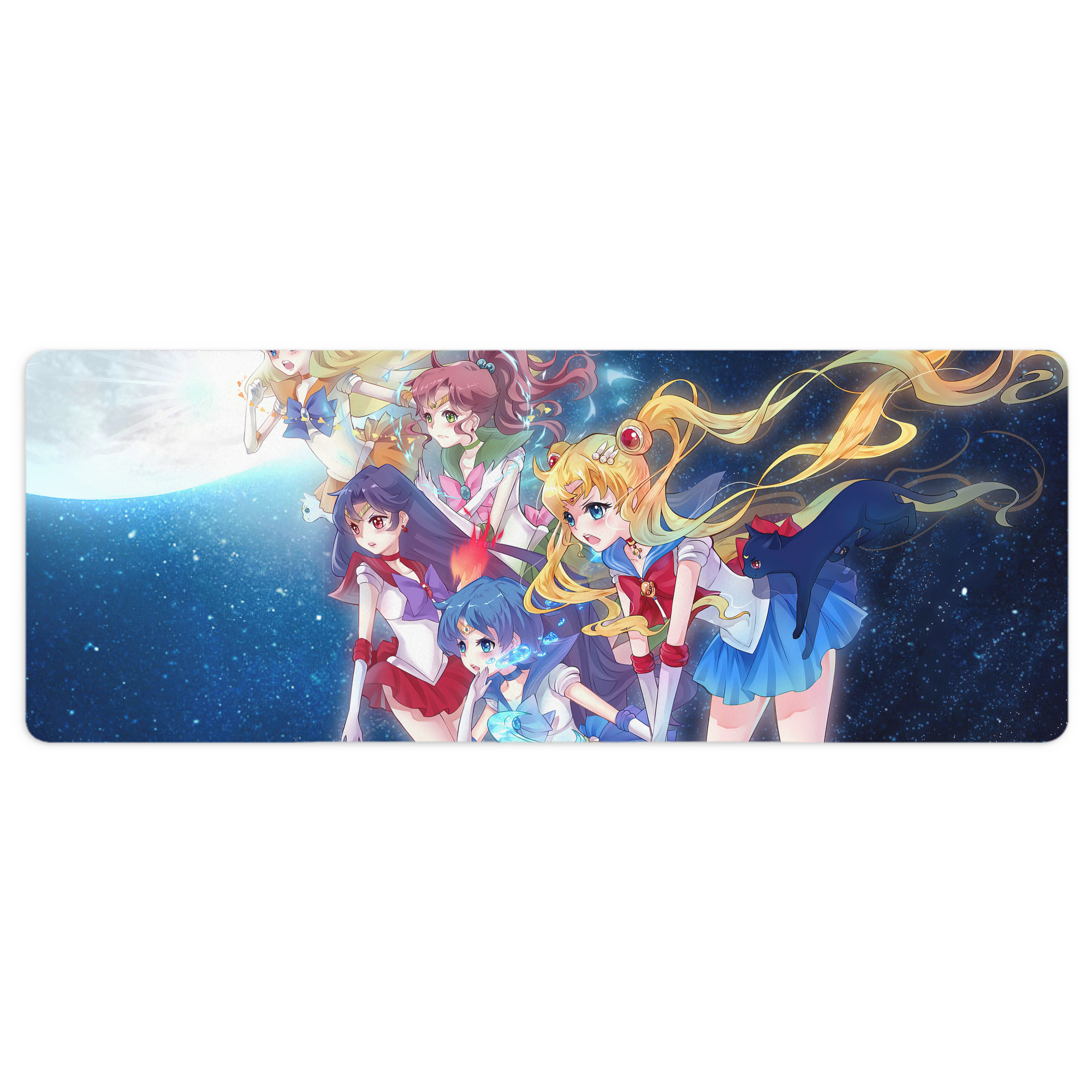 （画像用） 美少女戦士セーラームーン Sailor Moon ステッチ加工 大判デスクマット／滑り止めマウスパッド