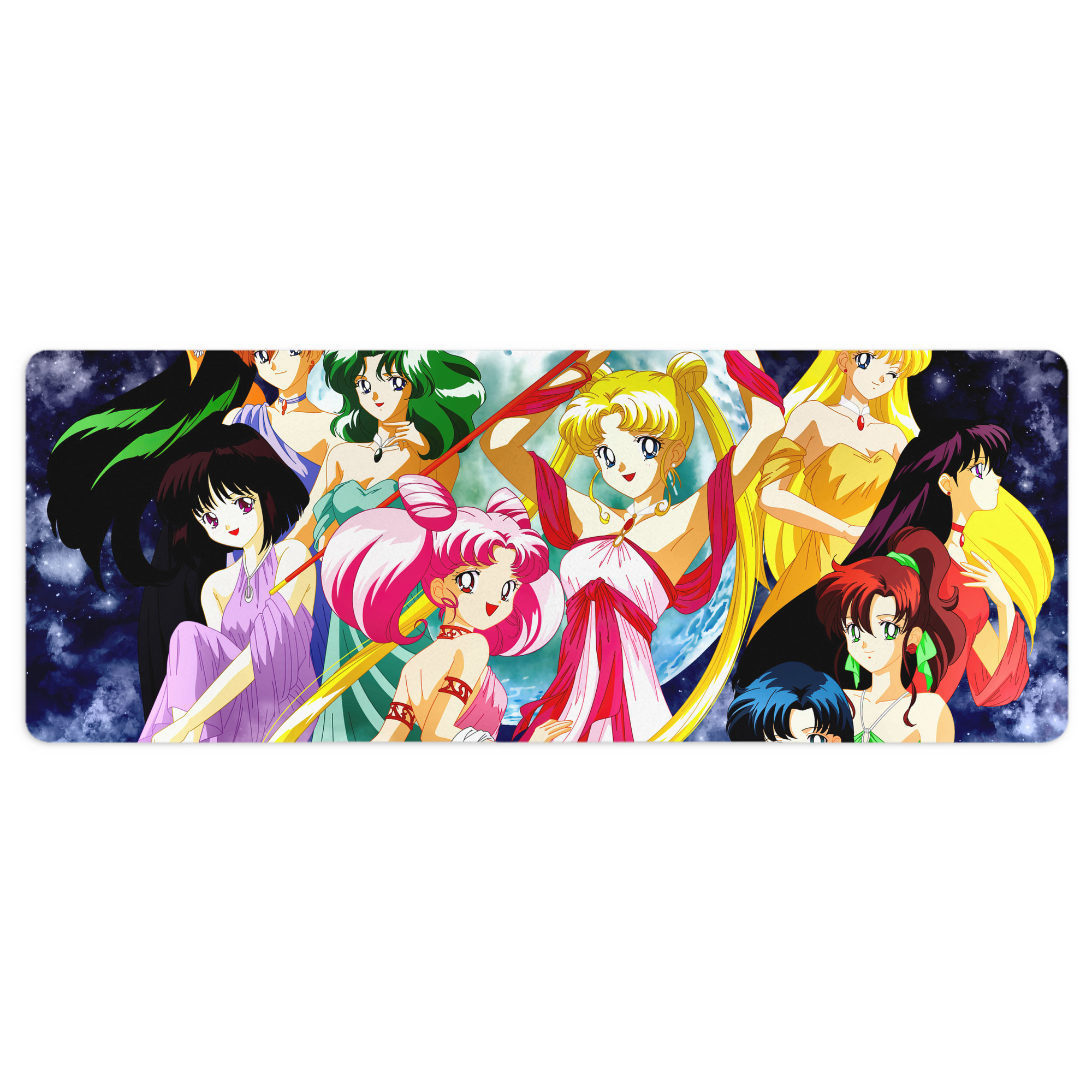 （画像用） 美少女戦士セーラームーン Sailor Moon ステッチ加工 大判デスクマット／滑り止めマウスパッド