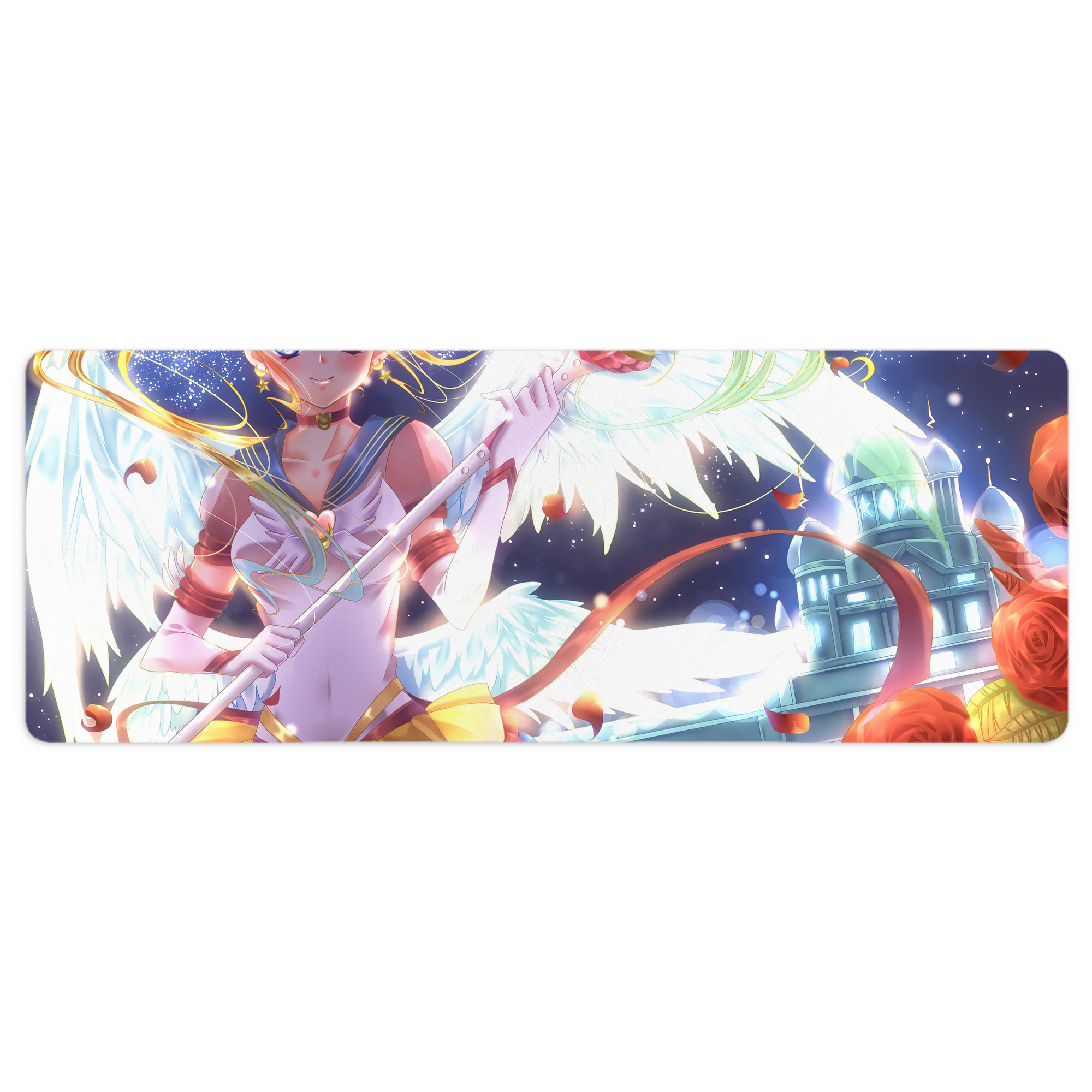 （画像用） 美少女戦士セーラームーン Sailor Moon ステッチ加工 大判デスクマット／滑り止めマウスパッド