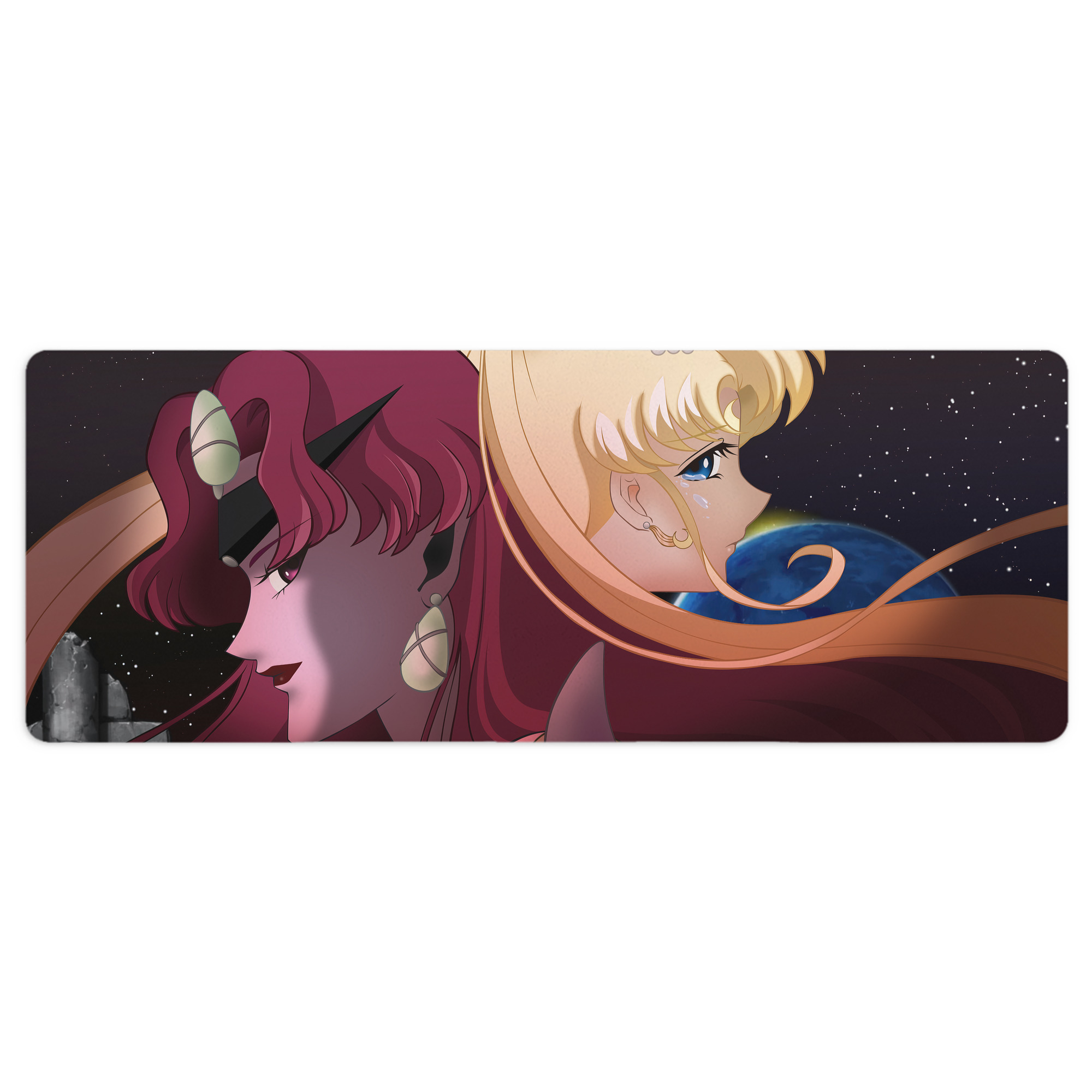 （画像用） 美少女戦士セーラームーン Sailor Moon ステッチ加工 大判デスクマット／滑り止めマウスパッド