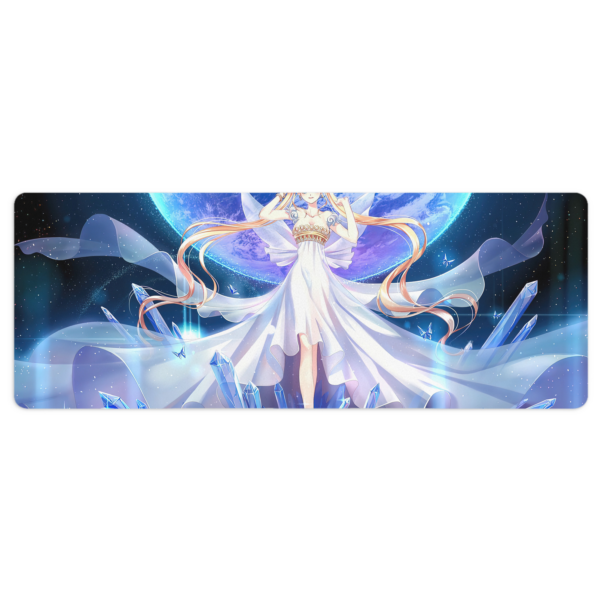 （画像用） 美少女戦士セーラームーン Sailor Moon ステッチ加工 大判デスクマット／滑り止めマウスパッド