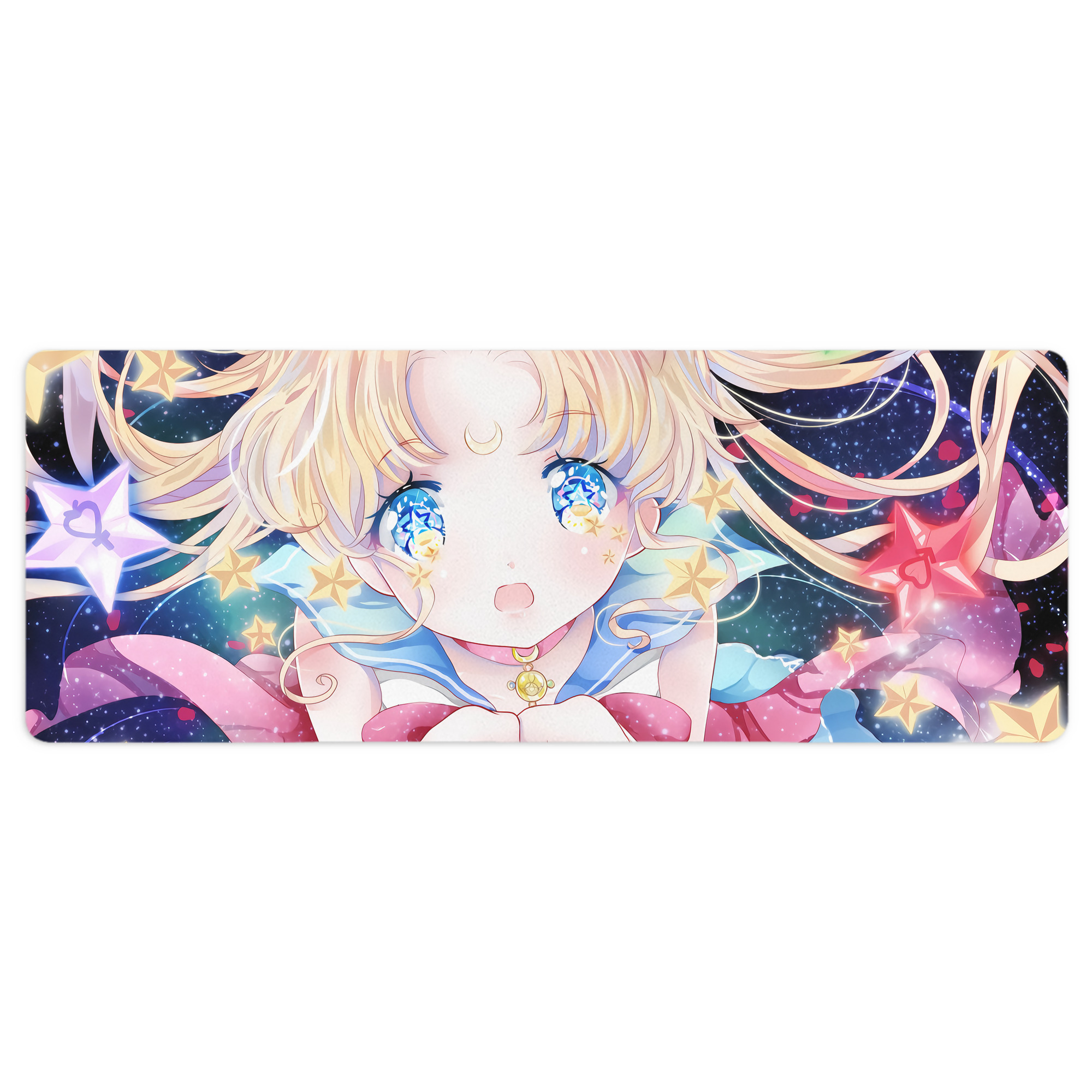 （画像用） 美少女戦士セーラームーン Sailor Moon ステッチ加工 大判デスクマット／滑り止めマウスパッド