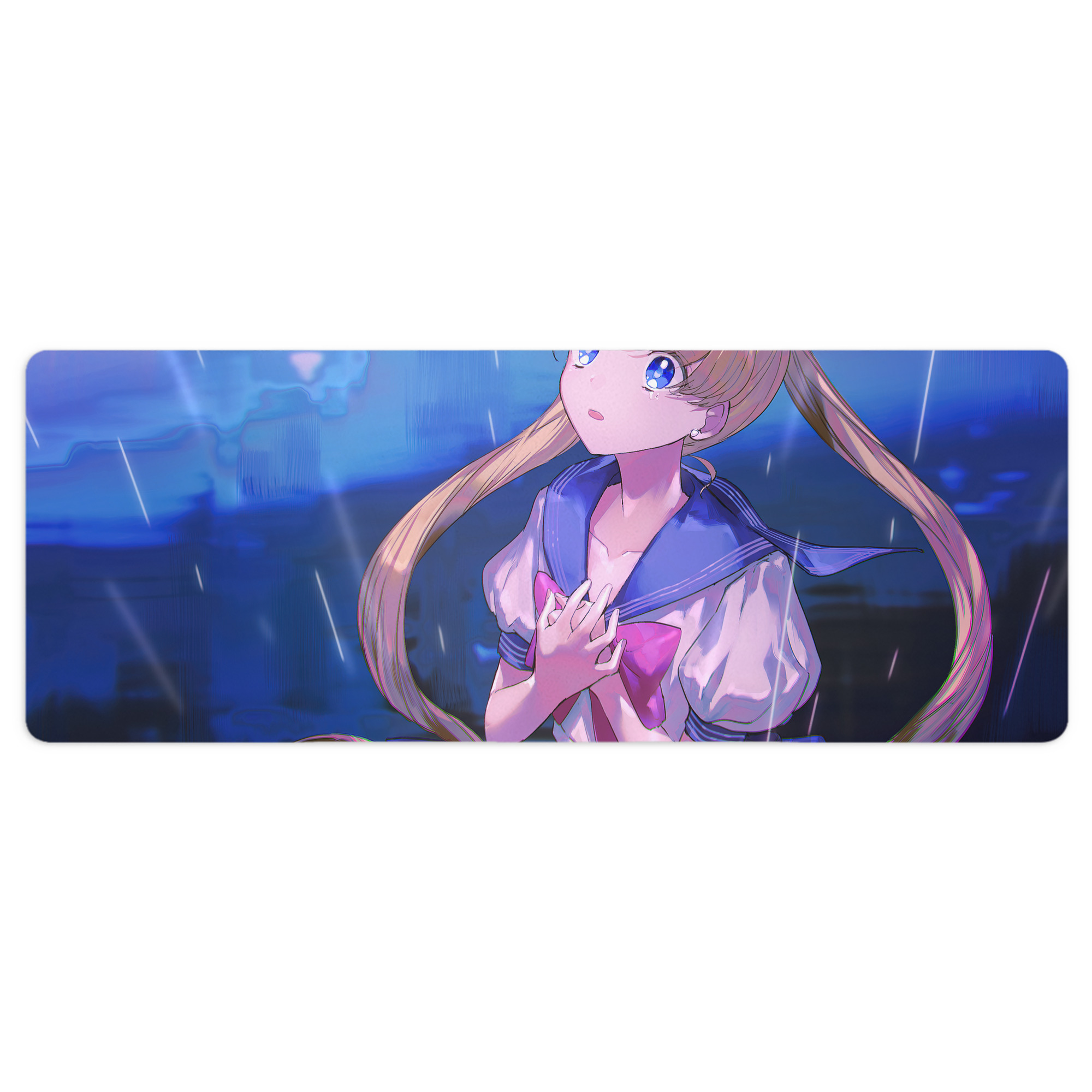 （画像用） 美少女戦士セーラームーン Sailor Moon ステッチ加工 大判デスクマット／滑り止めマウスパッド