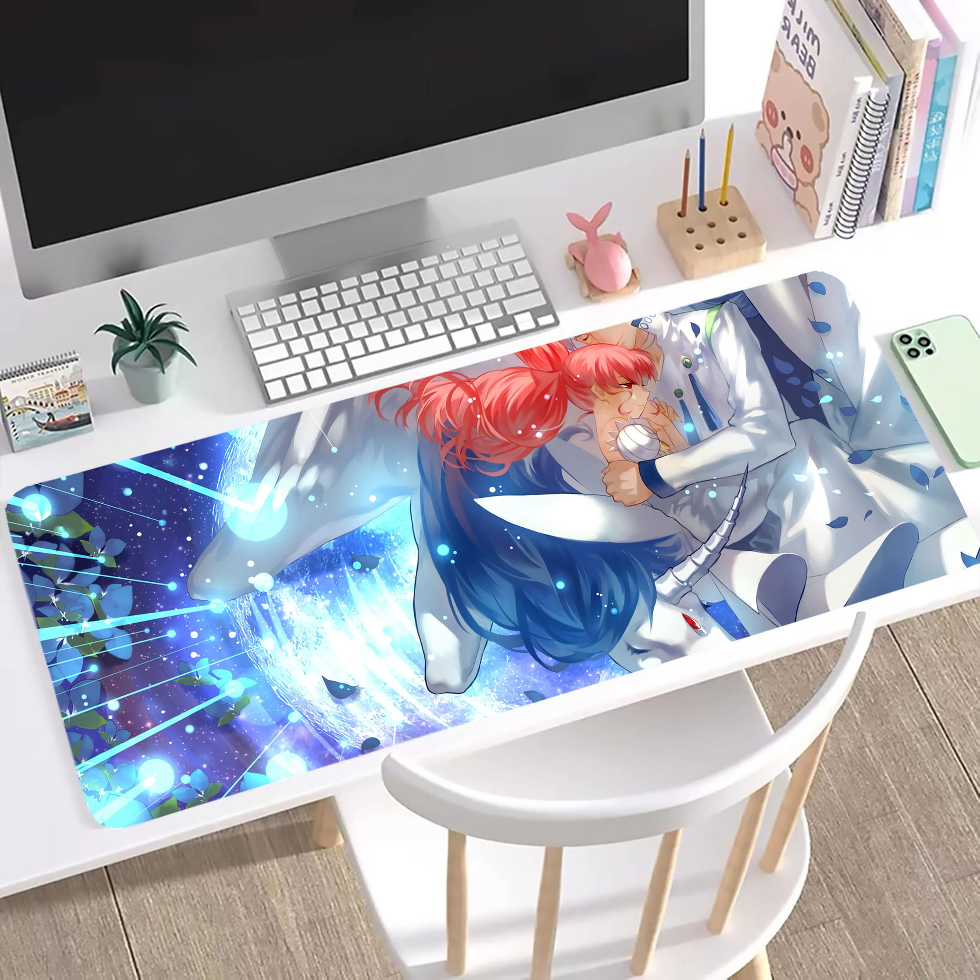 （画像用） 美少女戦士セーラームーン Sailor Moon ステッチ加工 大判デスクマット／滑り止めマウスパッド
